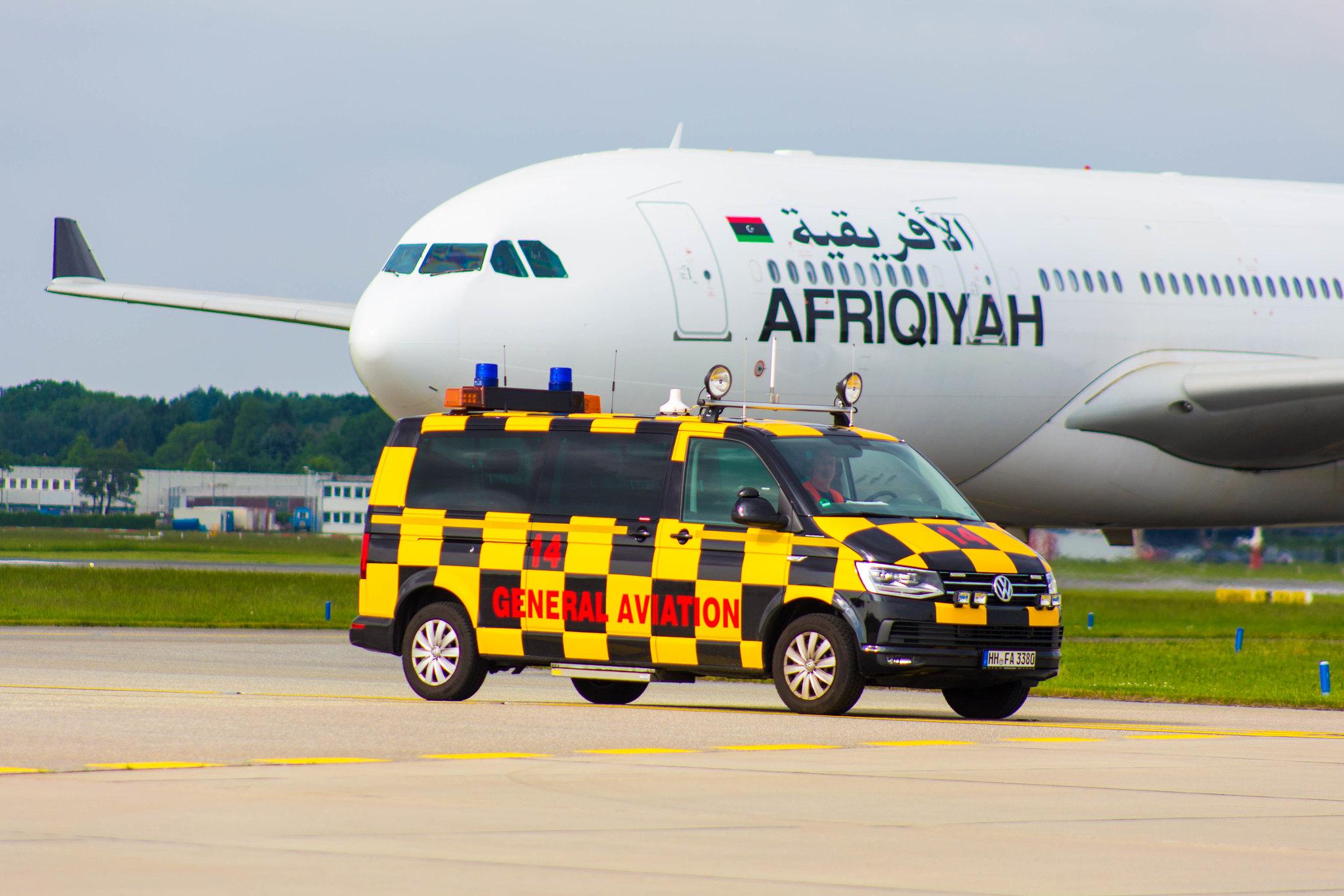 Hamburg Airport: Afriqiyah Airways (8U / AAW) |  Airbus A330-202 A332 | 5A-ONP | MSN 1472