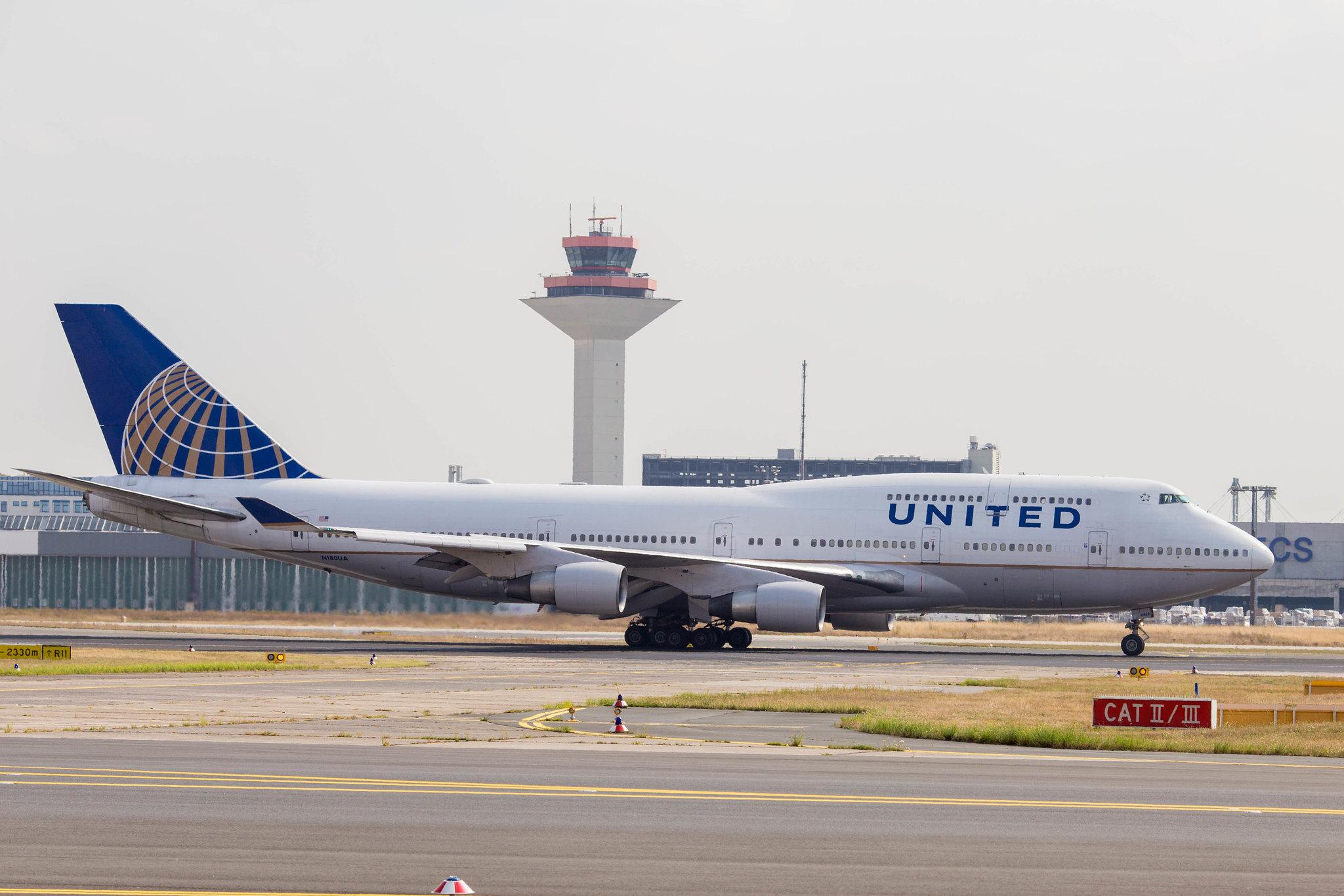 Frankfurt Airport: United Airlines (UA / UAL) | Boeing 747-422 B744 | N180UA | MSN 25224