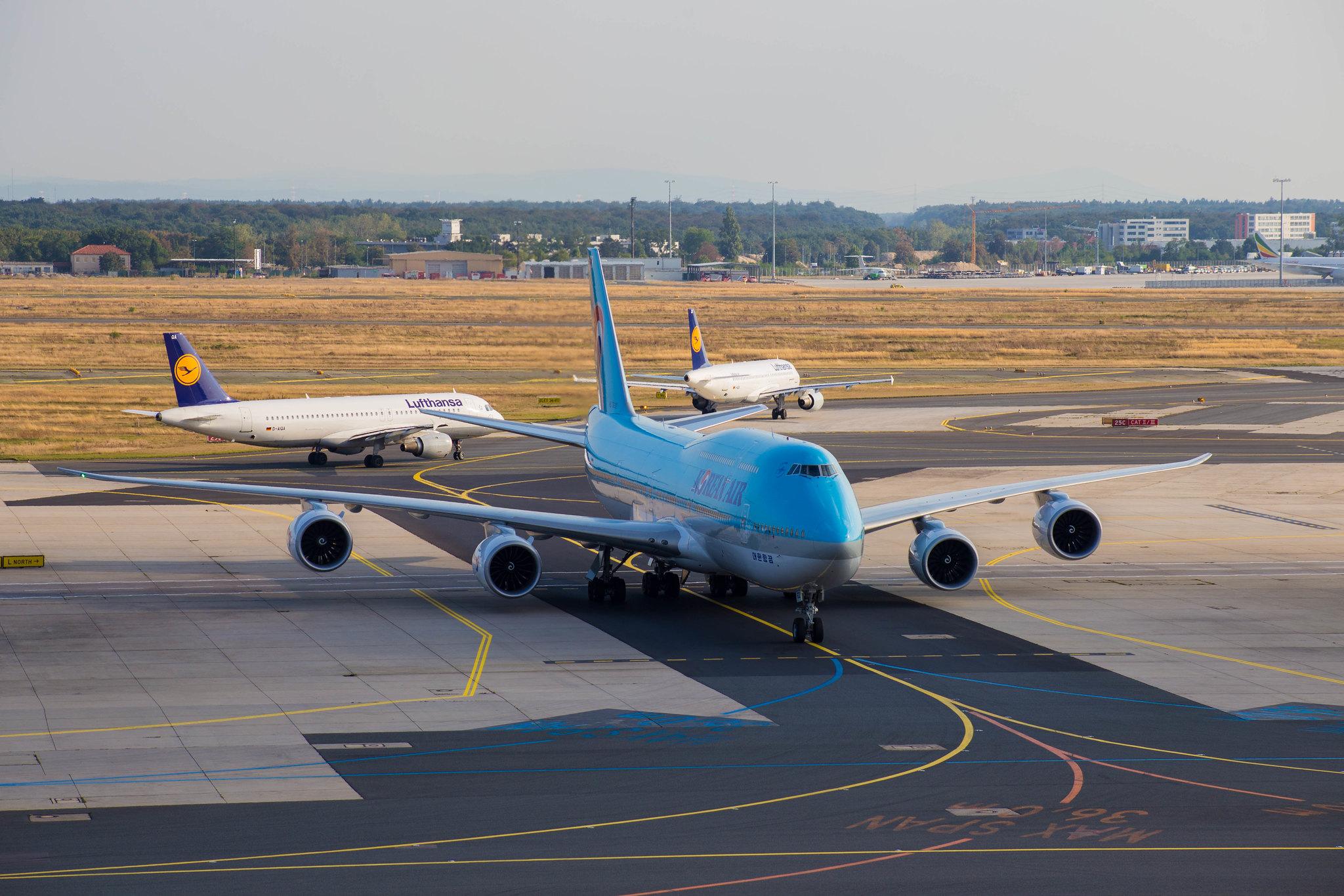 Frankfurt Airport: Korean Air (KE / KAL) |  Boeing 747-8B5 B748 | HL7632 | MSN 40907