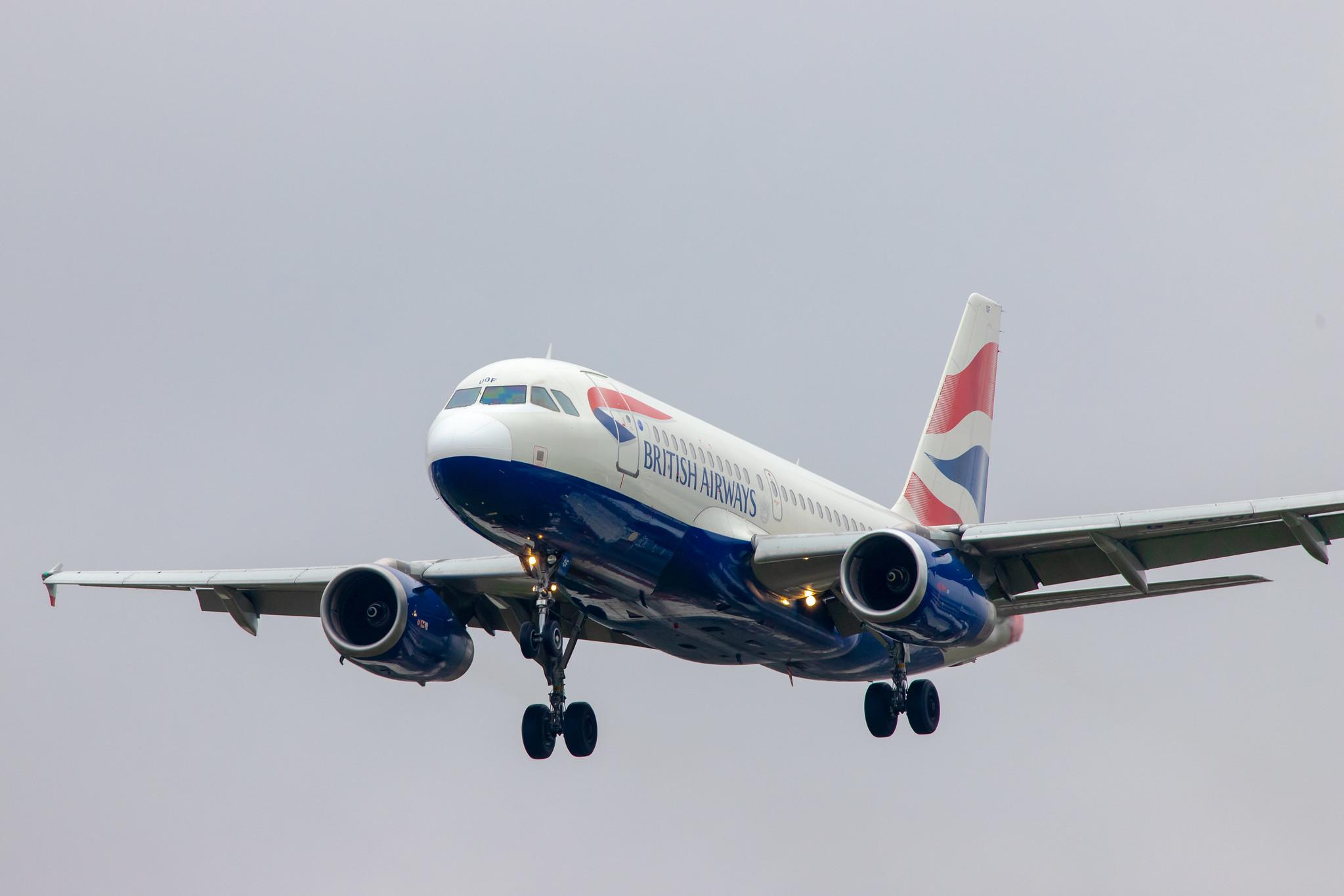 London Heathrow Airport: British Airways (BA / BAW) |  Airbus A319-131 A319 | G-EUOF | MSN 1590