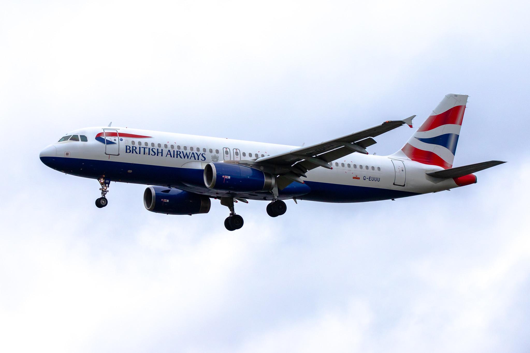 London Heathrow Airport: British Airways (BA / BAW) |  Airbus A320-232 A320 | G-EUUU | MSN 3351