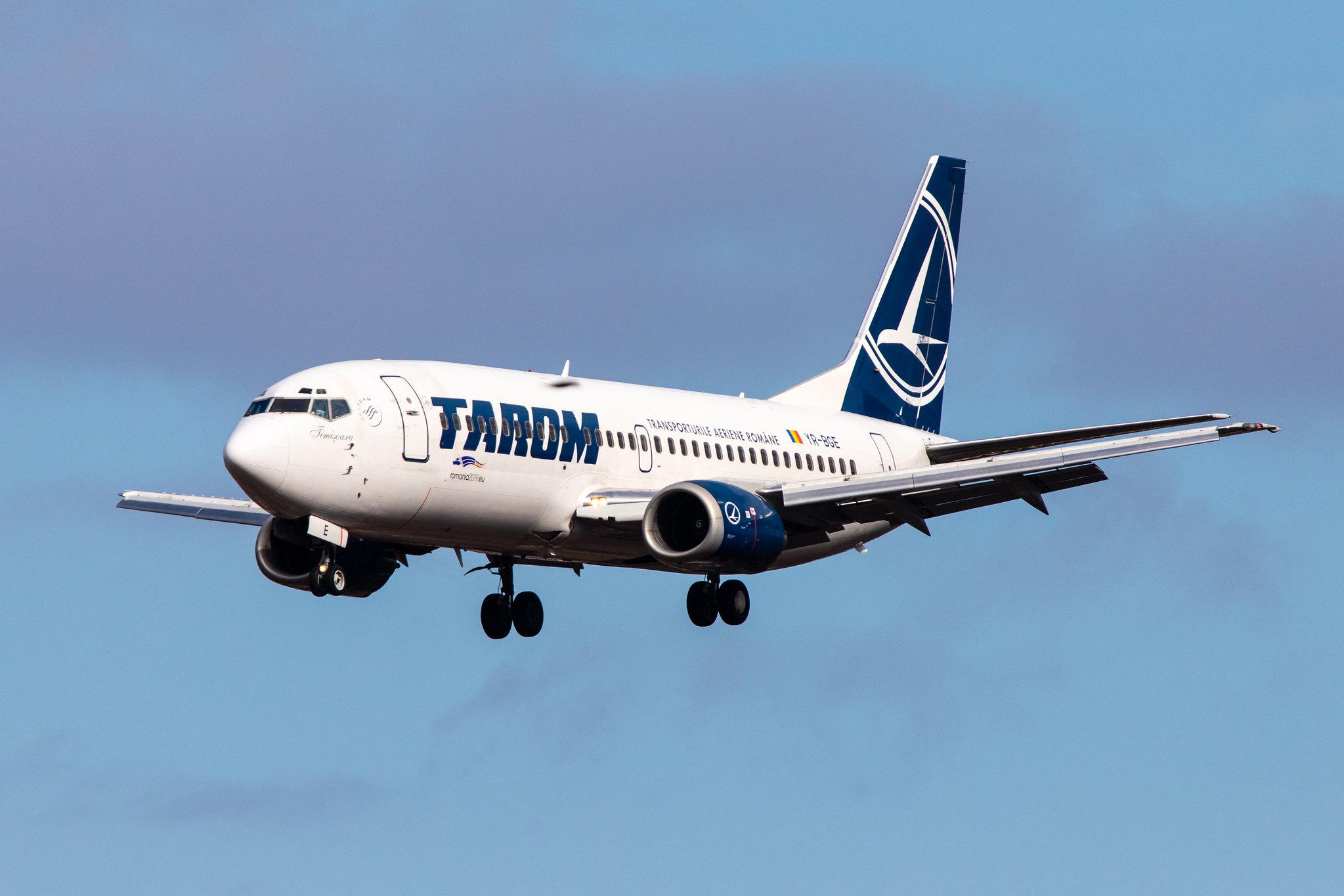 Hamburg Airport: Tarom (RO / ROT) |  Boeing 737-38J B733 | YR-BGE | MSN 27395