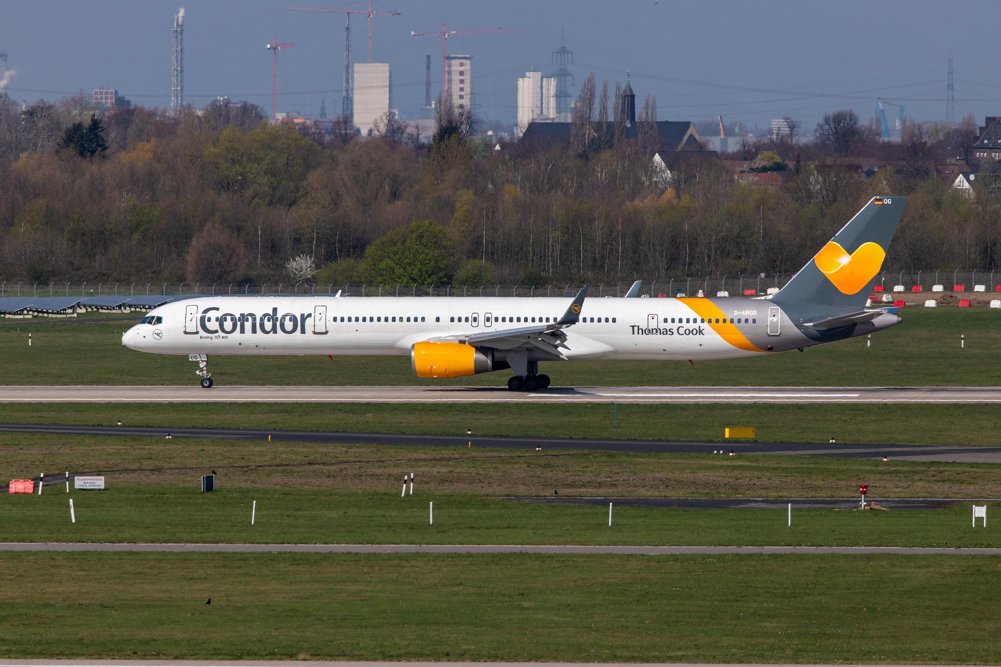 Düsseldorf Airport: Condor (DE / CFG) |  Boeing 757-330 B753 | D-ABOG | MSN 29014