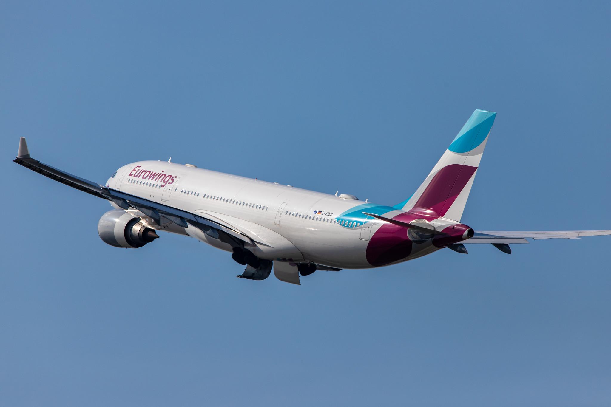 Düsseldorf Airport: Eurowings (EW / EWG) | Operator: SunExpress Deutschland |  Airbus A330-203 A332 | D-AXGC | MSN 0555