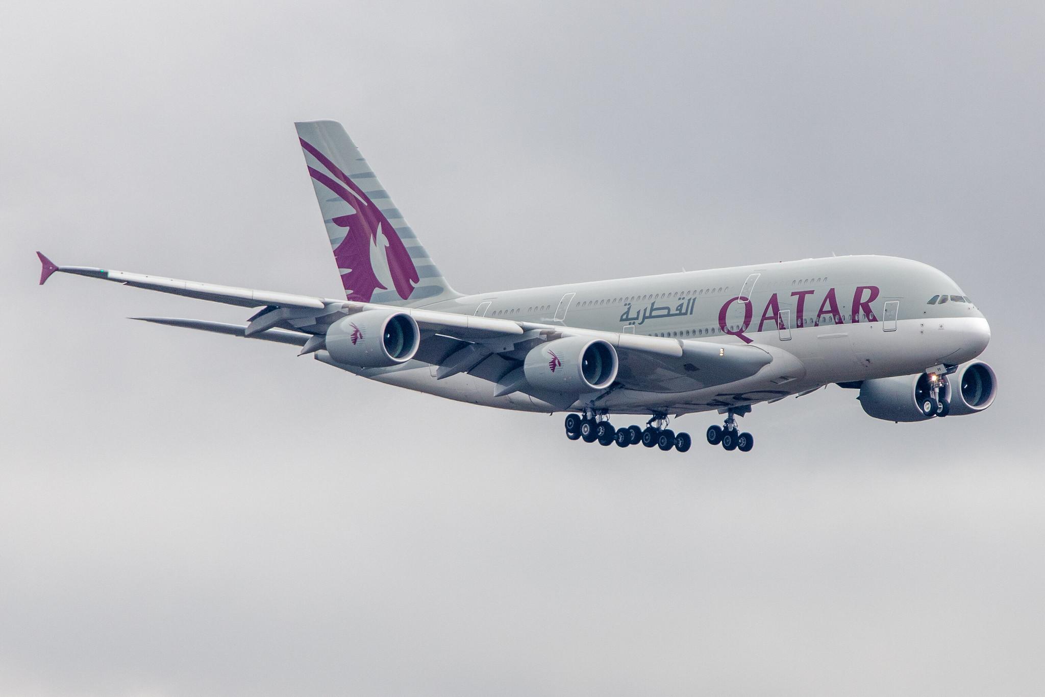 Frankfurt Airport: Qatar Airways (QR / QTR) |  Airbus A380-861 A388 | A7-APF | MSN 189