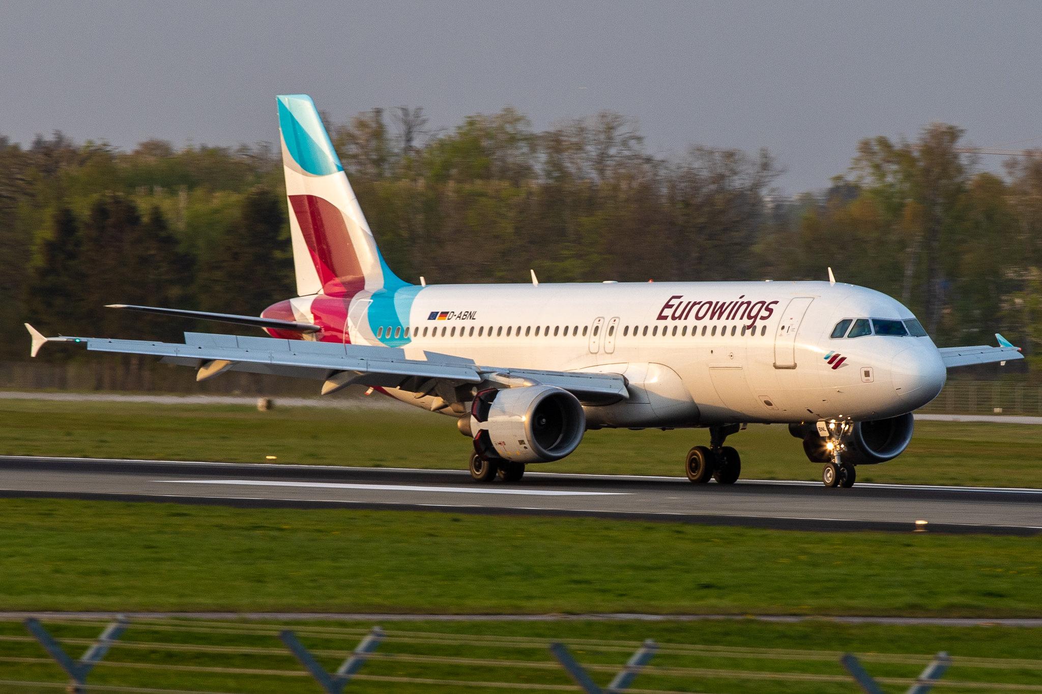 Hamburg Airport: Eurowings (EW / EWG) |  Airbus A320-214 A320 | D-ABNL | MSN 1852