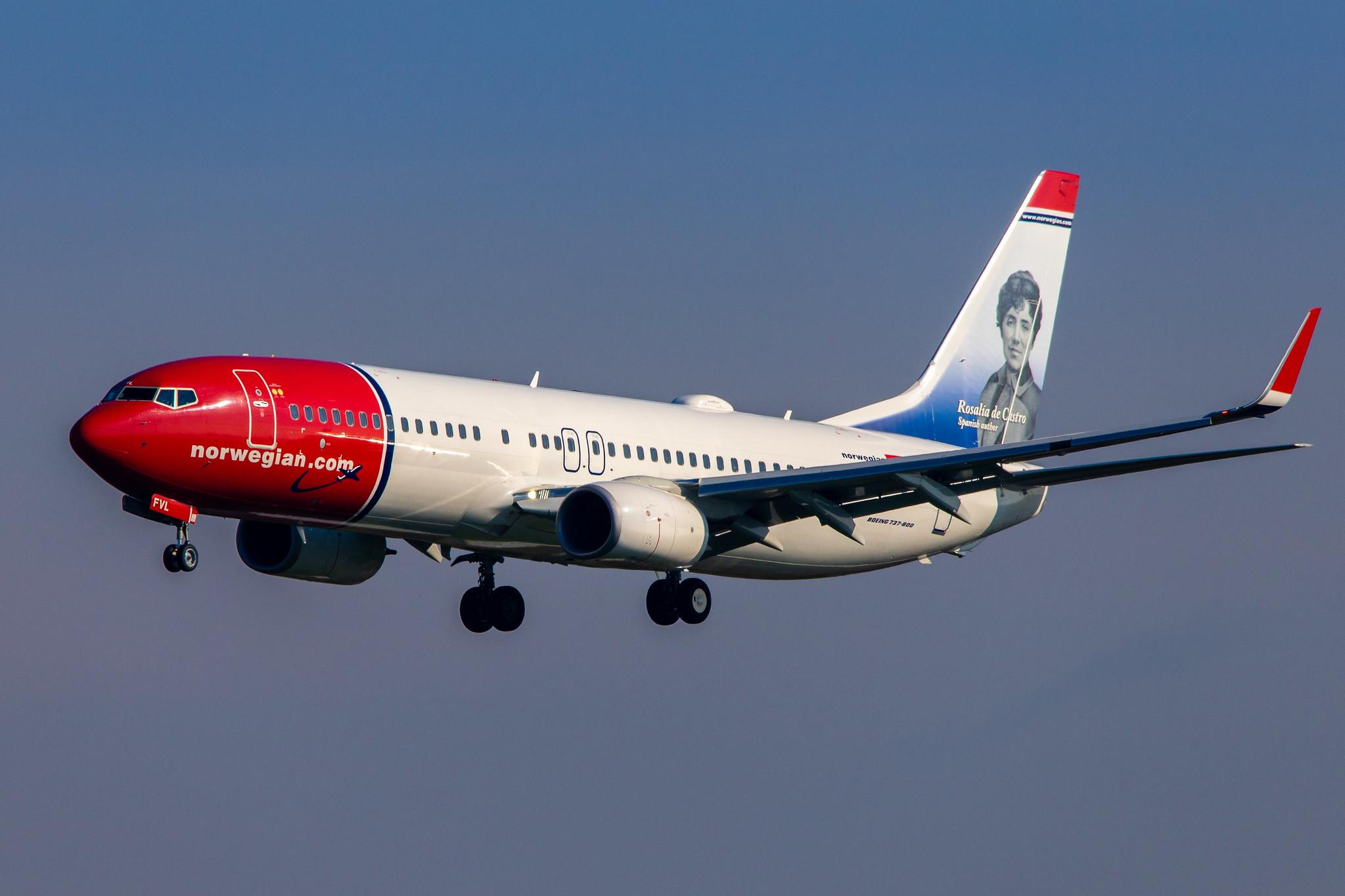 Hamburg Airport: Norwegian (DY / NAX) |  Boeing 737-8JP B738 | EI-FVL | MSN 42084