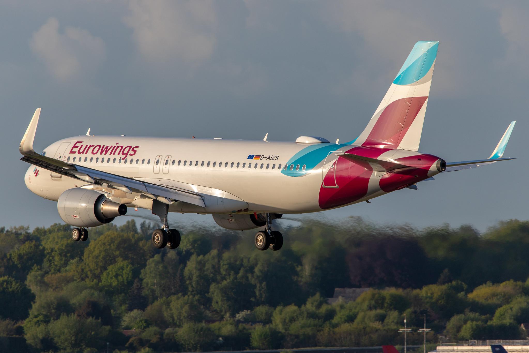 Hamburg Airport: Eurowings (EW / EWG) |  Airbus A320-214 A320 | D-AIZS | MSN 5557