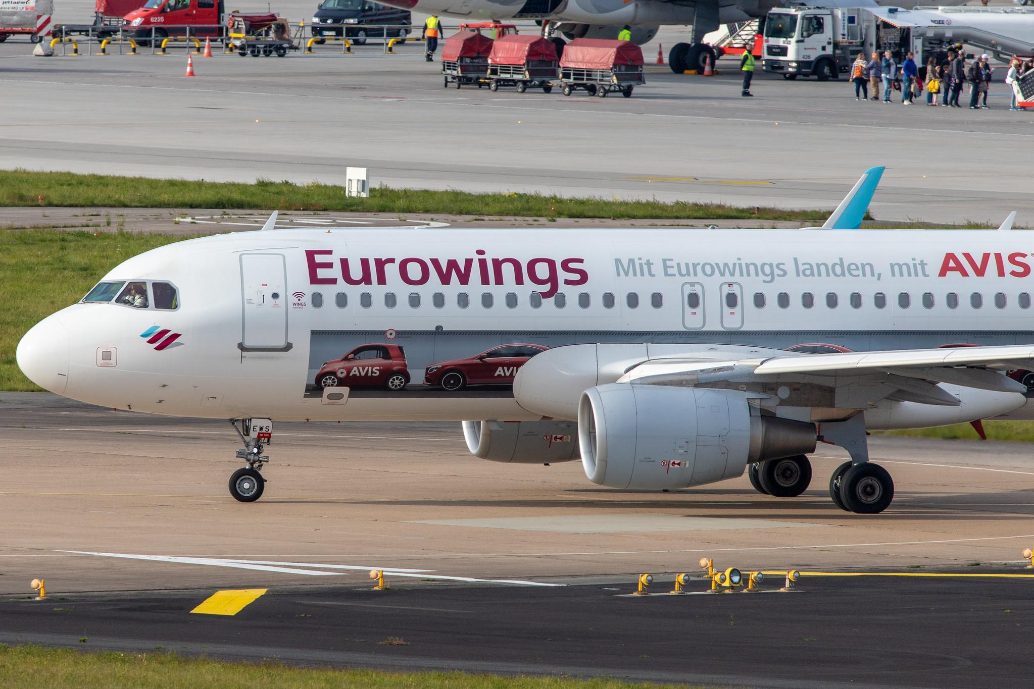 Hamburg Airport: Eurowings (EW / EWG) | Livery: AVIS Livery | Airbus A320-214 A320 | D-AEWS | MSN 7439