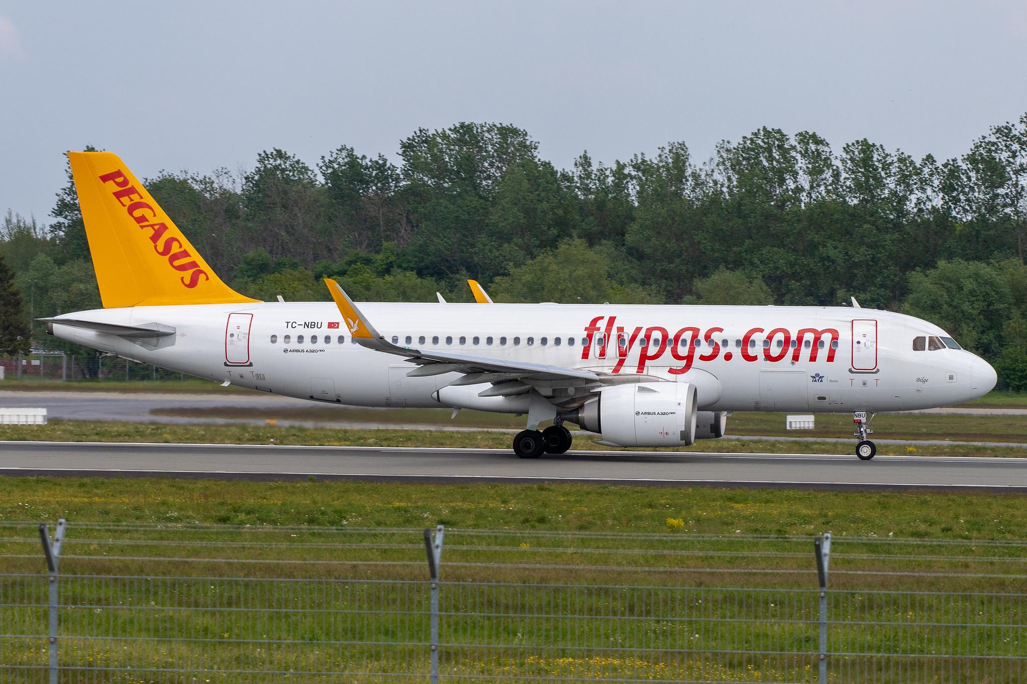 Hamburg Airport: Pegasus (PC / PGT) | Operator: Pegasus Airlines |  Airbus A320-251N A20N | TC-NBU | MSN 8247
