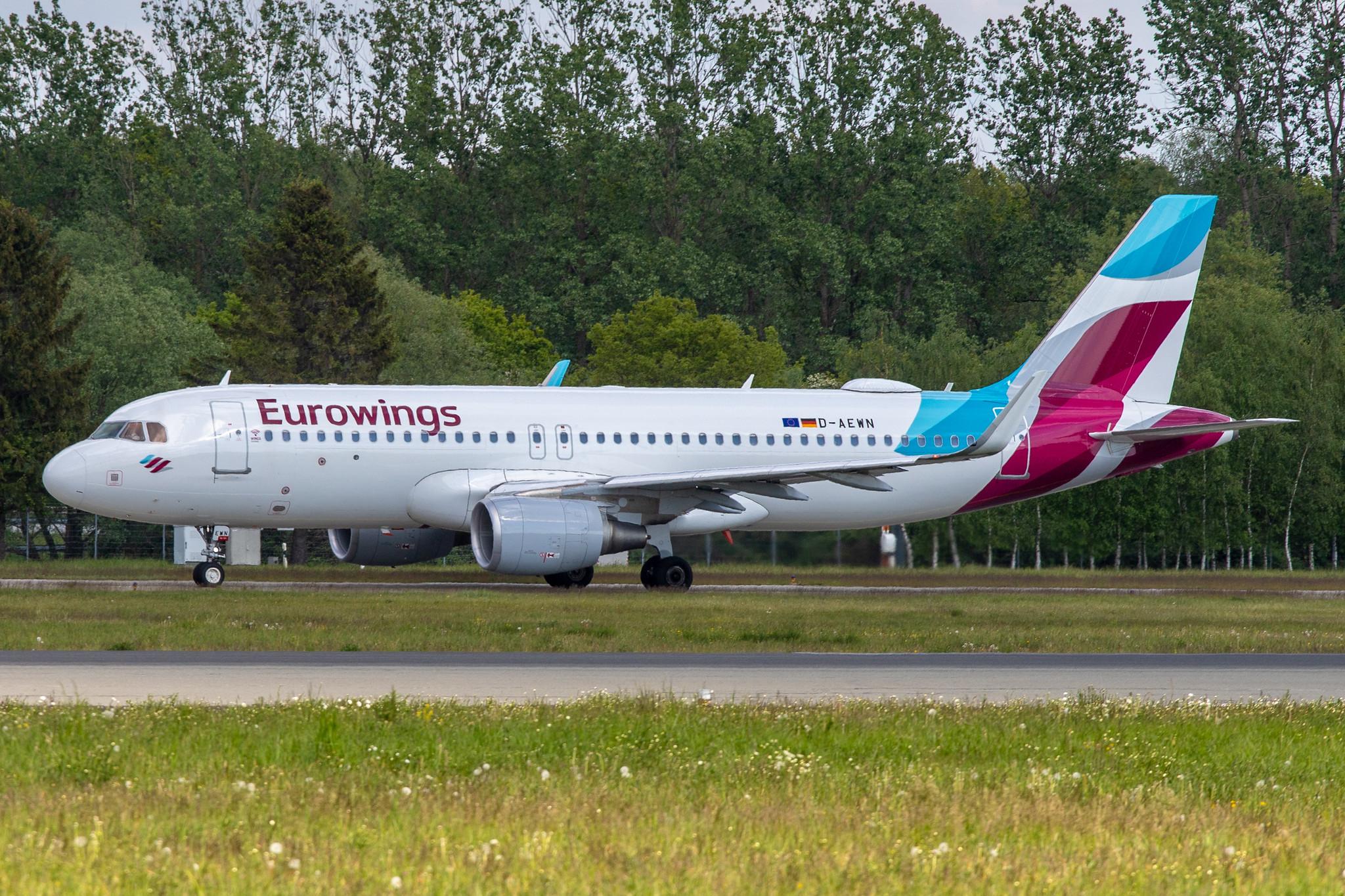 Hamburg Airport: Eurowings (EW / EWG) |  Airbus A320-214 A320 | D-AEWN | MSN 7393