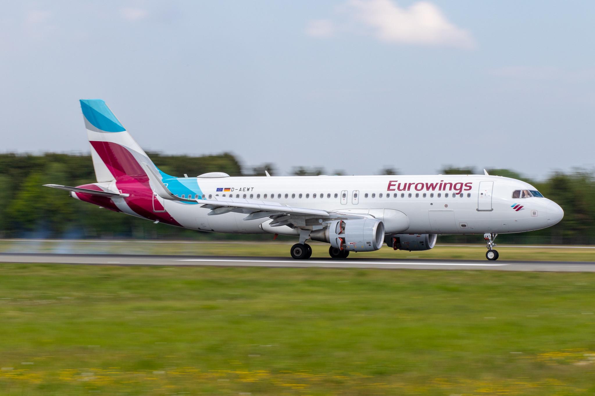 Hamburg Airport: Eurowings (EW / EWG) |  Airbus A320-214 A320 | D-AEWT | MSN 7534