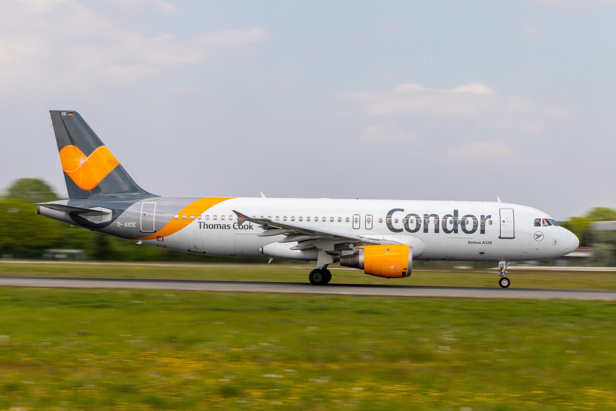 Hamburg Airport: Condor (DE / CFG) |  Airbus A320-212 A320 | D-AICE | MSN 0894