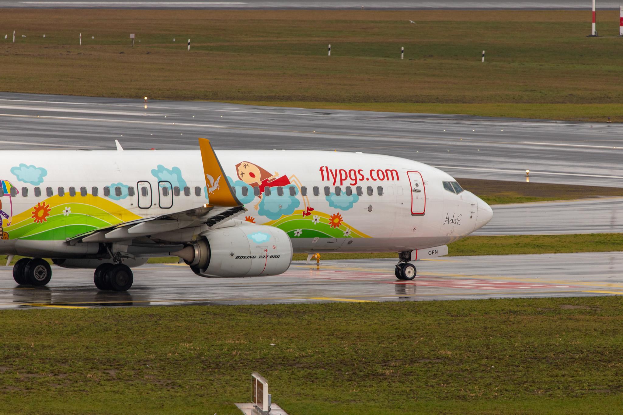 Hamburg Airport: Pegasus (PC / PGT) |  Livery: Ada E. Livery | Operator: Pegasus Airlines |  Boeing 737-82R B738 | TC-CPN | MSN 40013