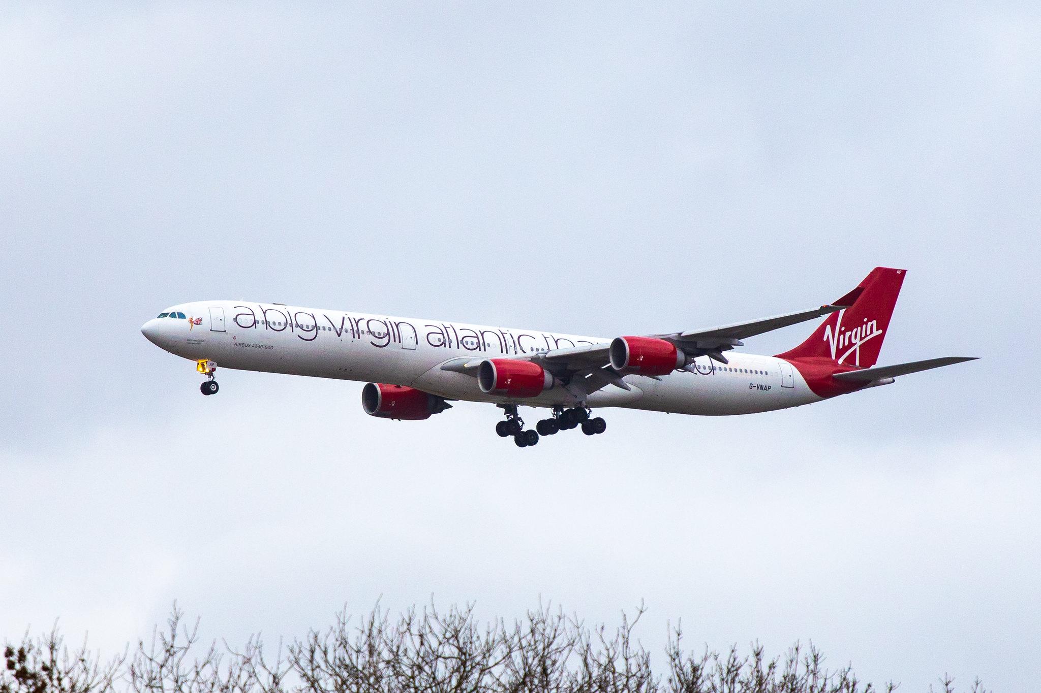 London Heathrow Airport: Virgin Atlantic (VS / VIR) |  Airbus A340-642 A346 | G-VNAP | MSN 0622