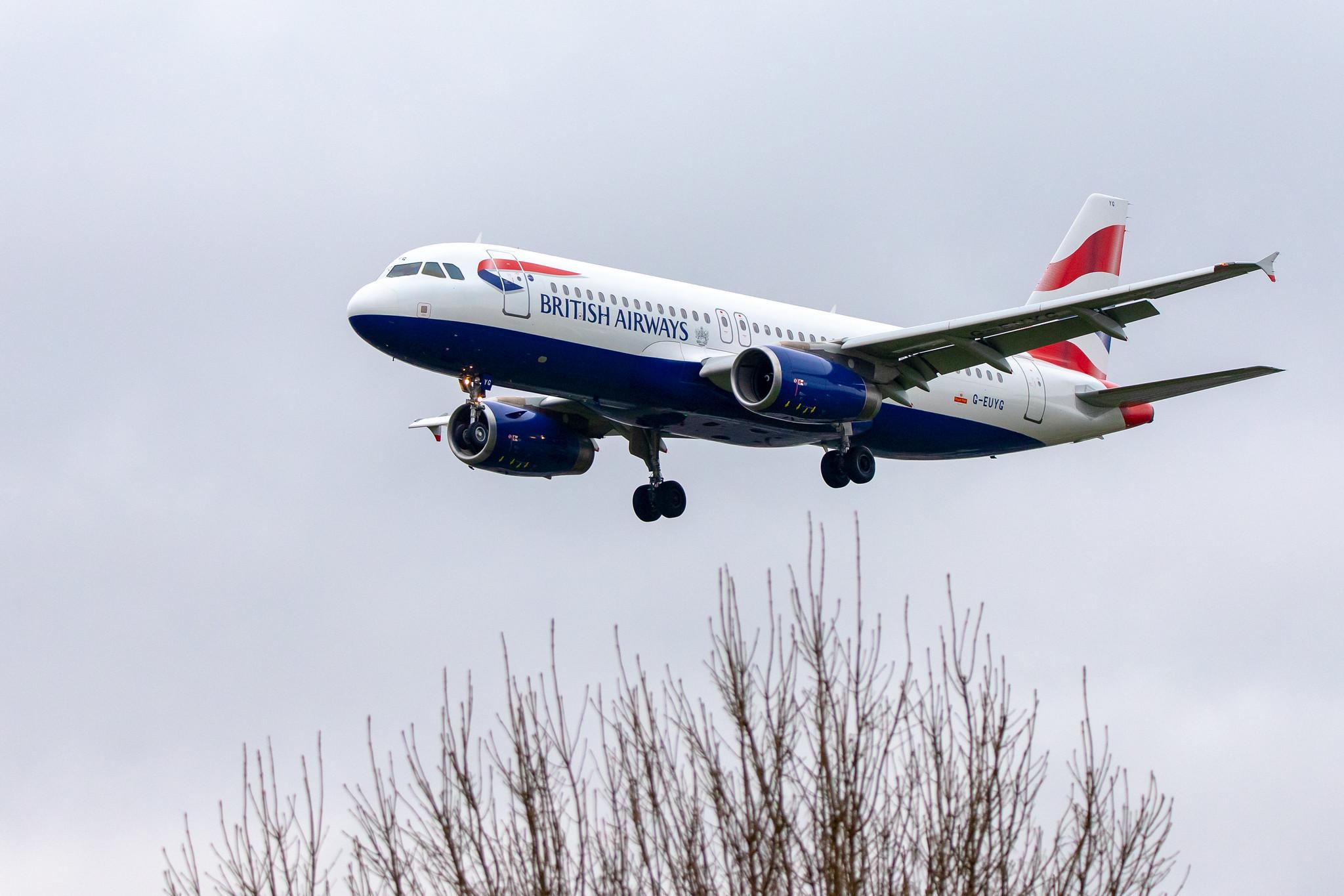 London Heathrow Airport: British Airways (BA / BAW) |  Airbus A320-232 A320 | G-EUYG | MSN 4238