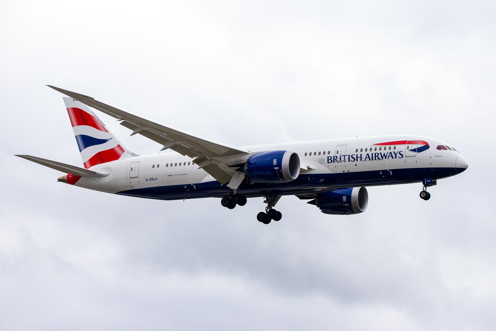London Heathrow Airport: British Airways (BA / BAW) |  Boeing 787-8 Dreamliner B788 | G-ZBJJ | MSN 60629