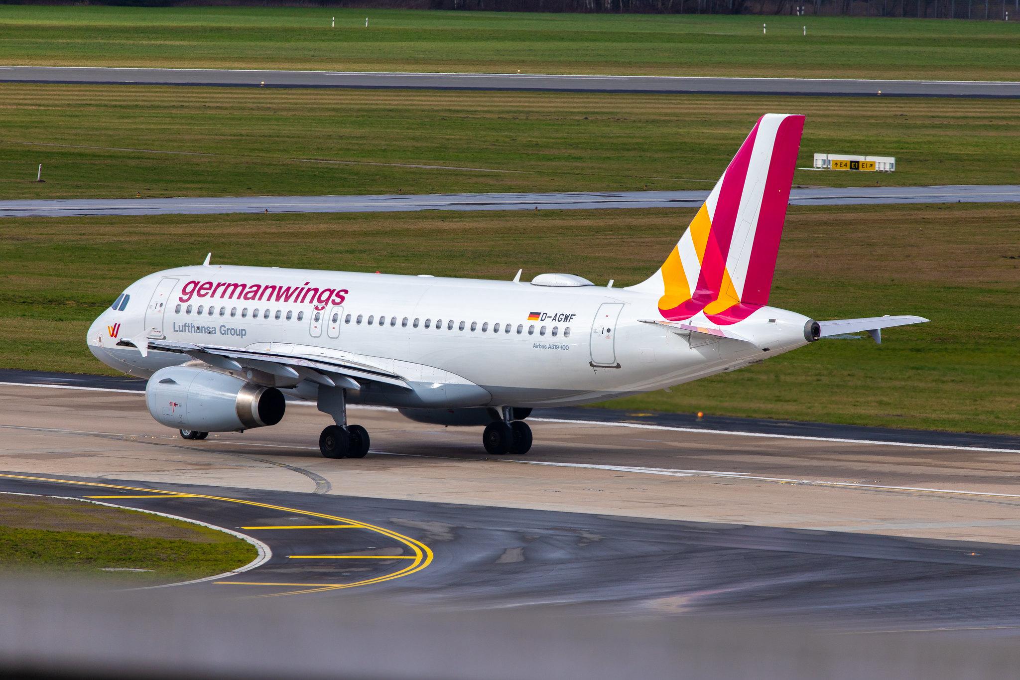 Hamburg Airport: Eurowings (EW / EWG) |  Airbus A319-132 A319 | D-AGWF | MSN 3172 | Germanwings