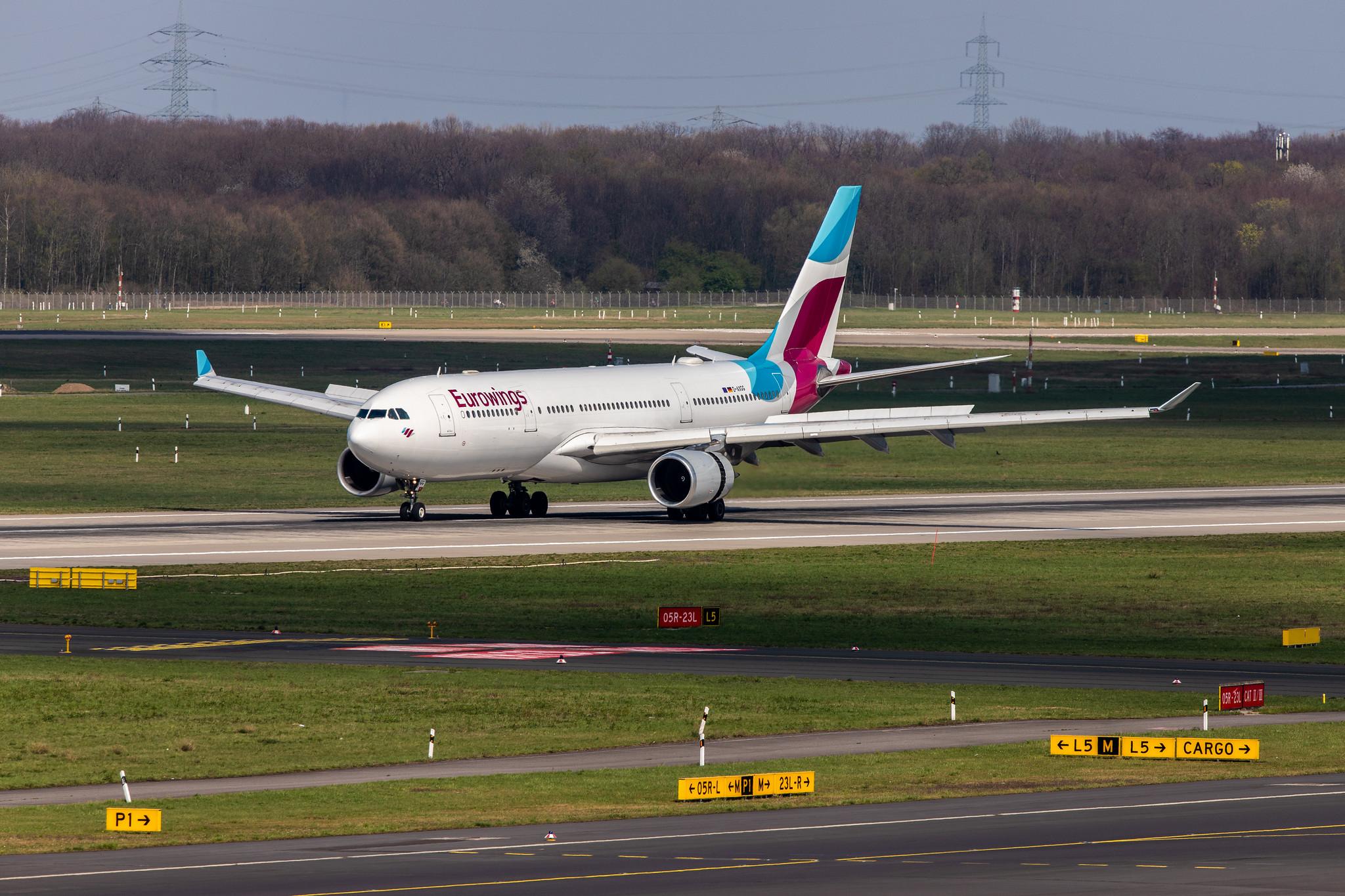 Düsseldorf Airport: Eurowings (EW / EWG) | Operator: SunExpress Deutschland |  Airbus A330-203 A332 | D-AXGG | MSN 0504