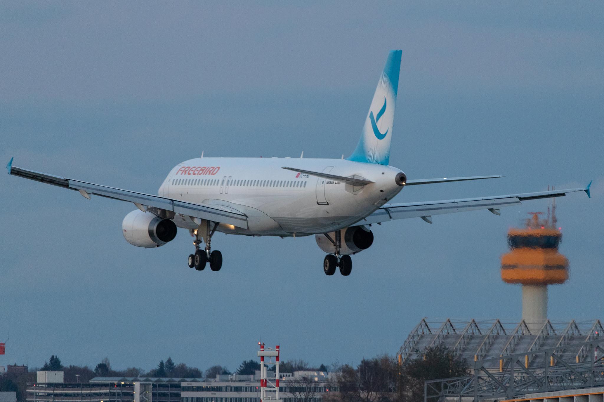 Hamburg Airport: Freebird Airlines (FH / FHY) |  Airbus A320-232 A320 | TC-FHG | MSN 2922