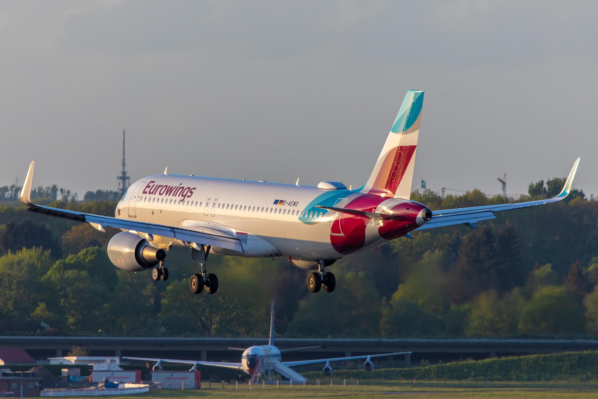 Hamburg Airport: Eurowings (EW / EWG) |  Airbus A320-214 A320 | D-AEWO | MSN 7394