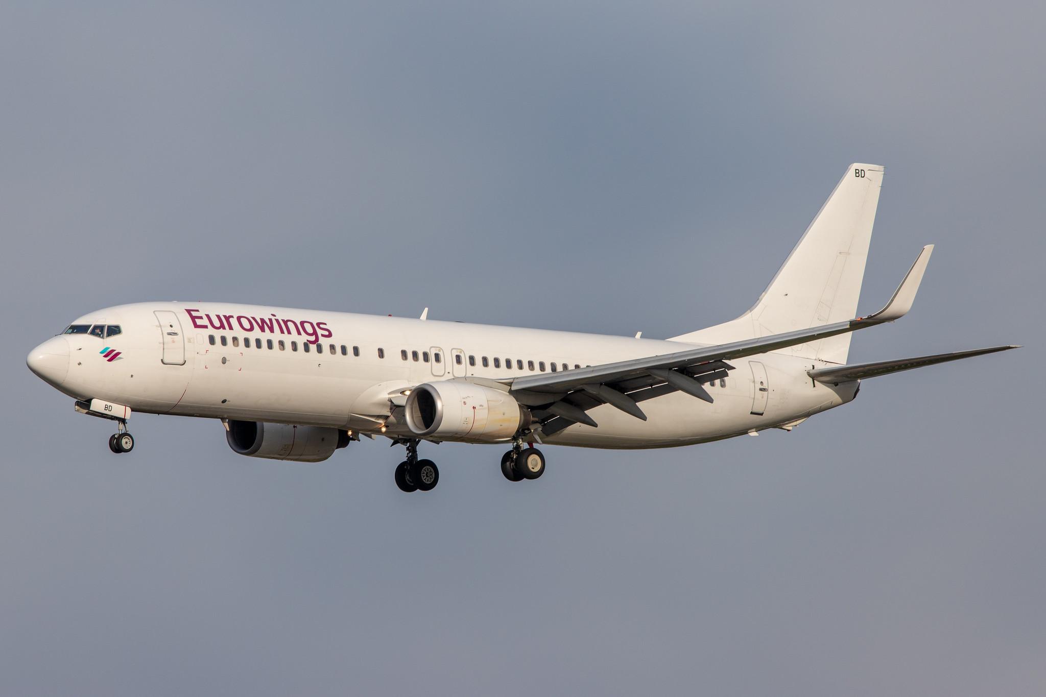 Hamburg Airport: Eurowings (EW / EWG) | Operator: TUI fly |  Boeing 737-86J B738 | D-ABBD | MSN 30880
