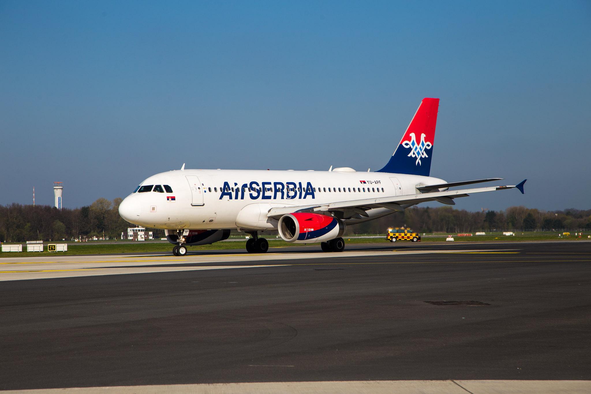Hamburg Airport: AirSERBIA (JU / ASL) |  Airbus A319-132 A319 | YU-APF | MSN 3317