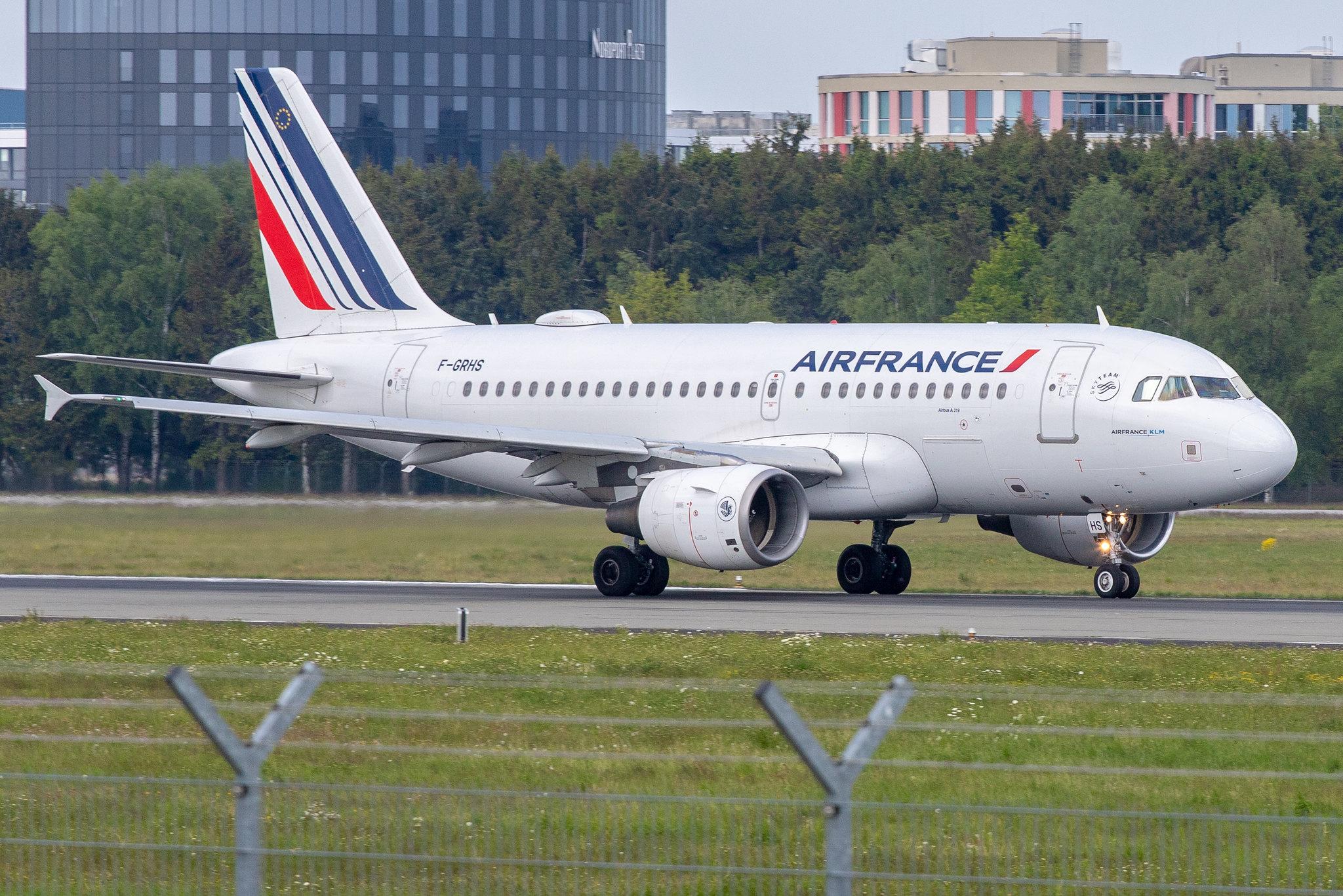 Hamburg Airport: Air France (AF / AFR) |  Airbus A319-111 A319 | F-GRHS | MSN 1444