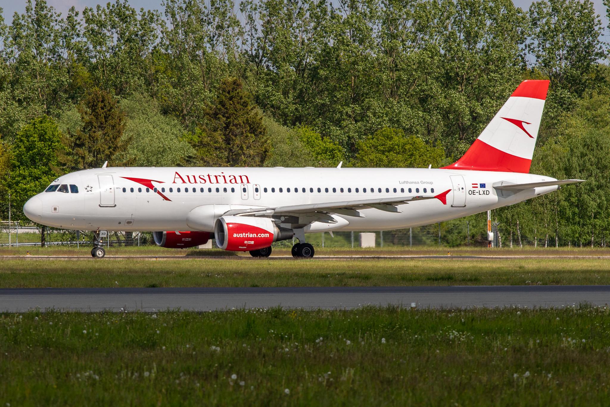 Hamburg Airport: Austrian Airlines (OS / AUA) |  Airbus A320-216 A320 | OE-LXD | MSN 3515