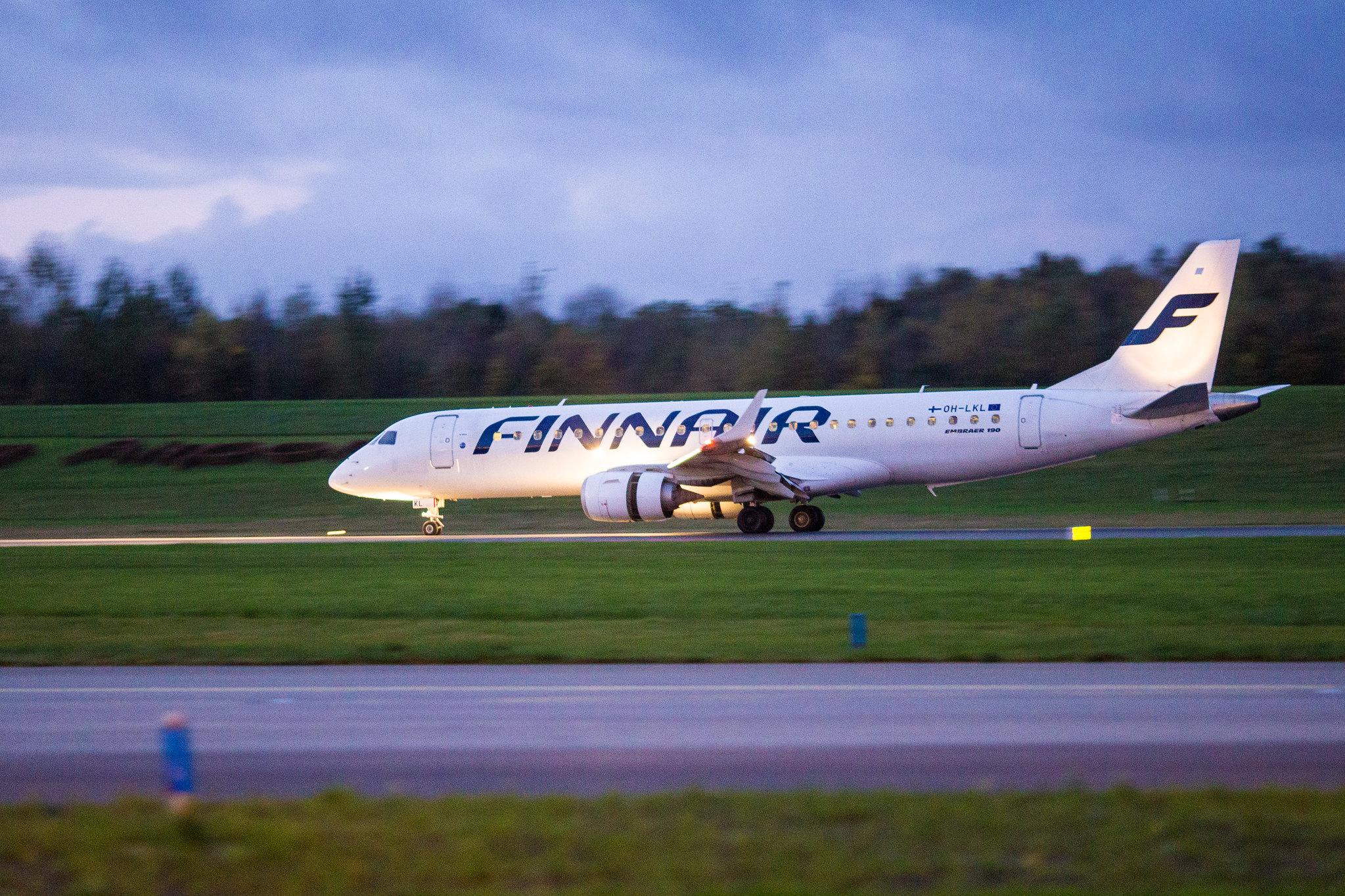 Hamburg Airport: Finnair (AY / FIN) | Operator: NORRA |  Embraer E190LR E190 | OH-LKL | MSN 19000153