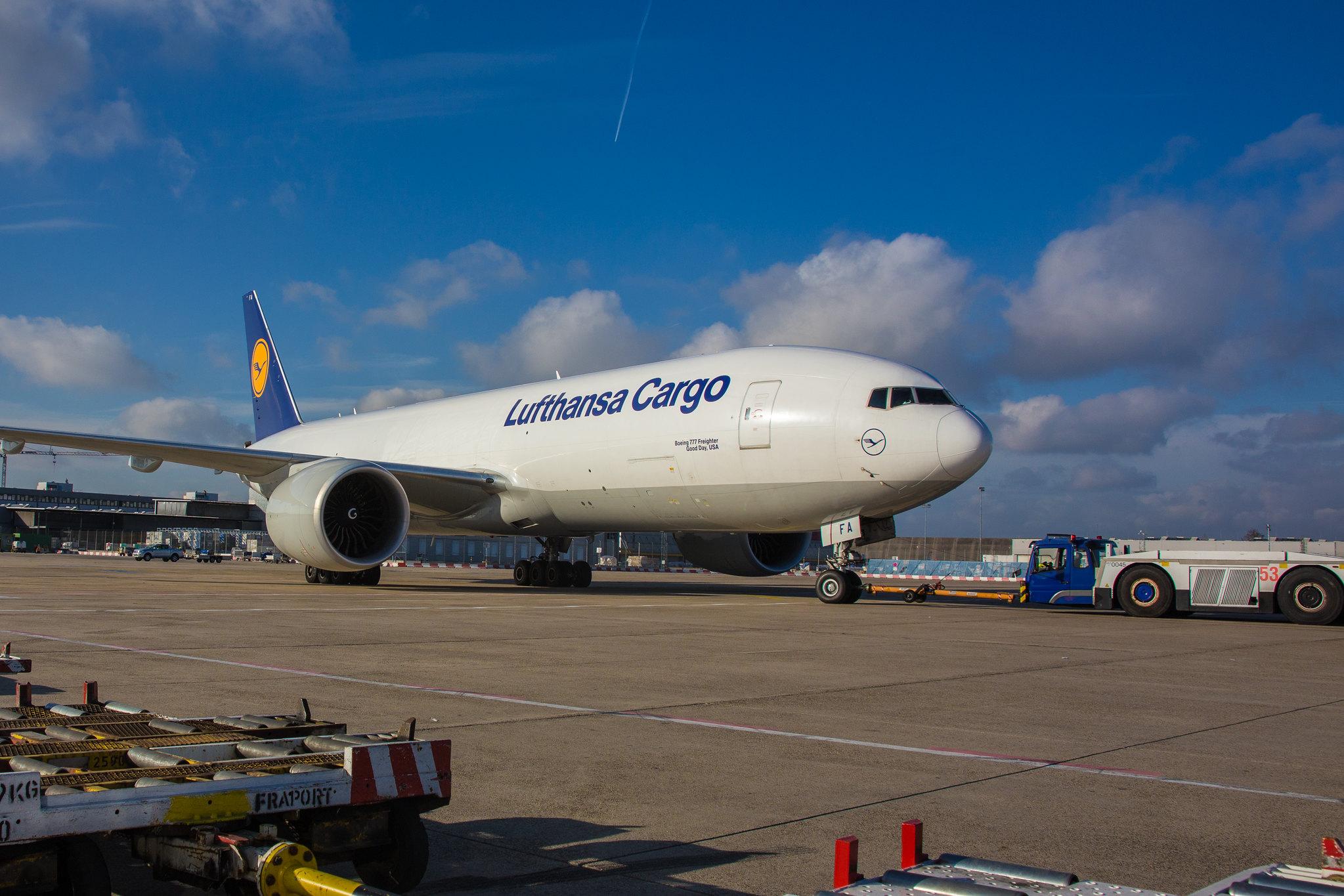 Frankfurt Airport: Lufthansa Cargo (/ GEC) |  Boeing 777-FBT B77L | D-ALFA | MSN 41674