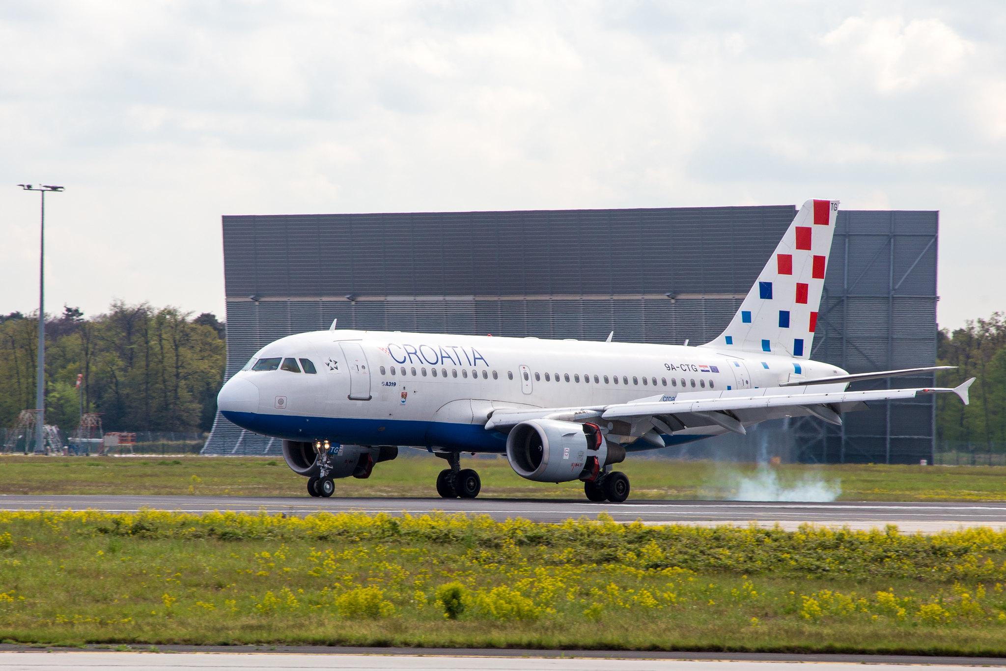 Frankfurt Airport: Croatia Airlines (OU / CTN) |  Airbus A319-112 A319 | 9A-CTG | MSN 0767