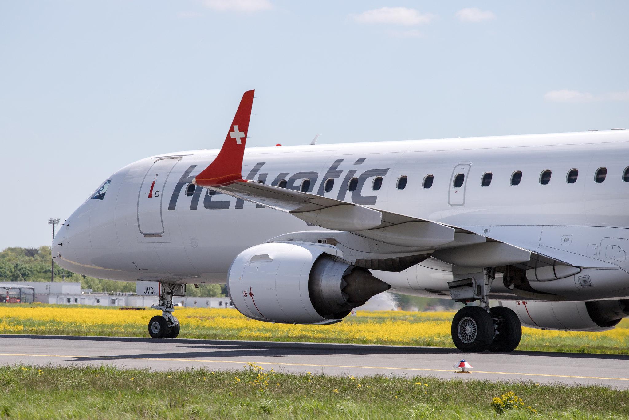 Frankfurt Airport: Helvetic Airways (2L / OAW) |  Embraer E190LR E190 | HB-JVQ | MSN 19000420