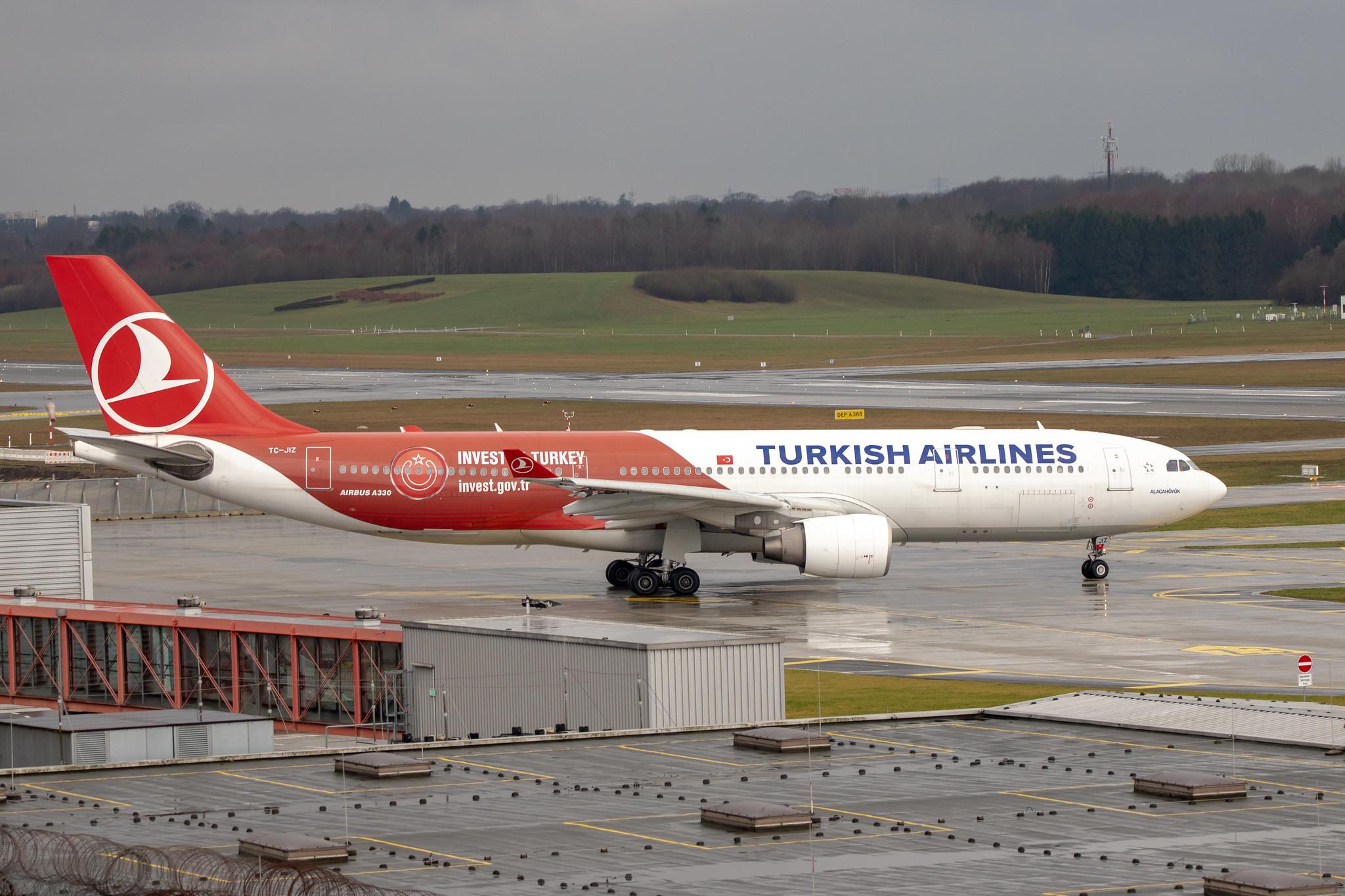 Hamburg Airport: Turkish Airlines (TK / THY) |  Livery: Invest in Turkey Livery |  Airbus A330-223 A332 | TC-JIZ | MSN 1118