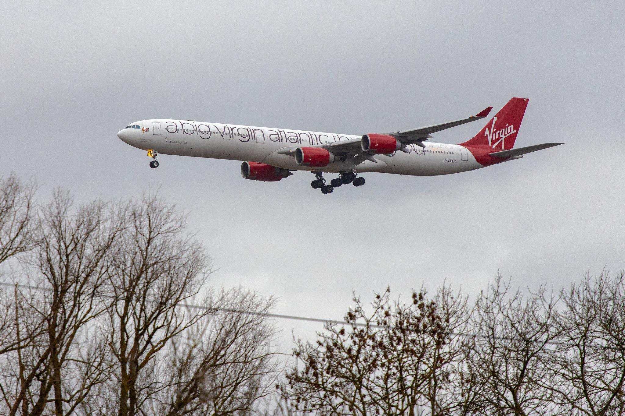 London Heathrow Airport: Virgin Atlantic (VS / VIR) |  Airbus A340-642 A346 | G-VNAP | MSN 0622