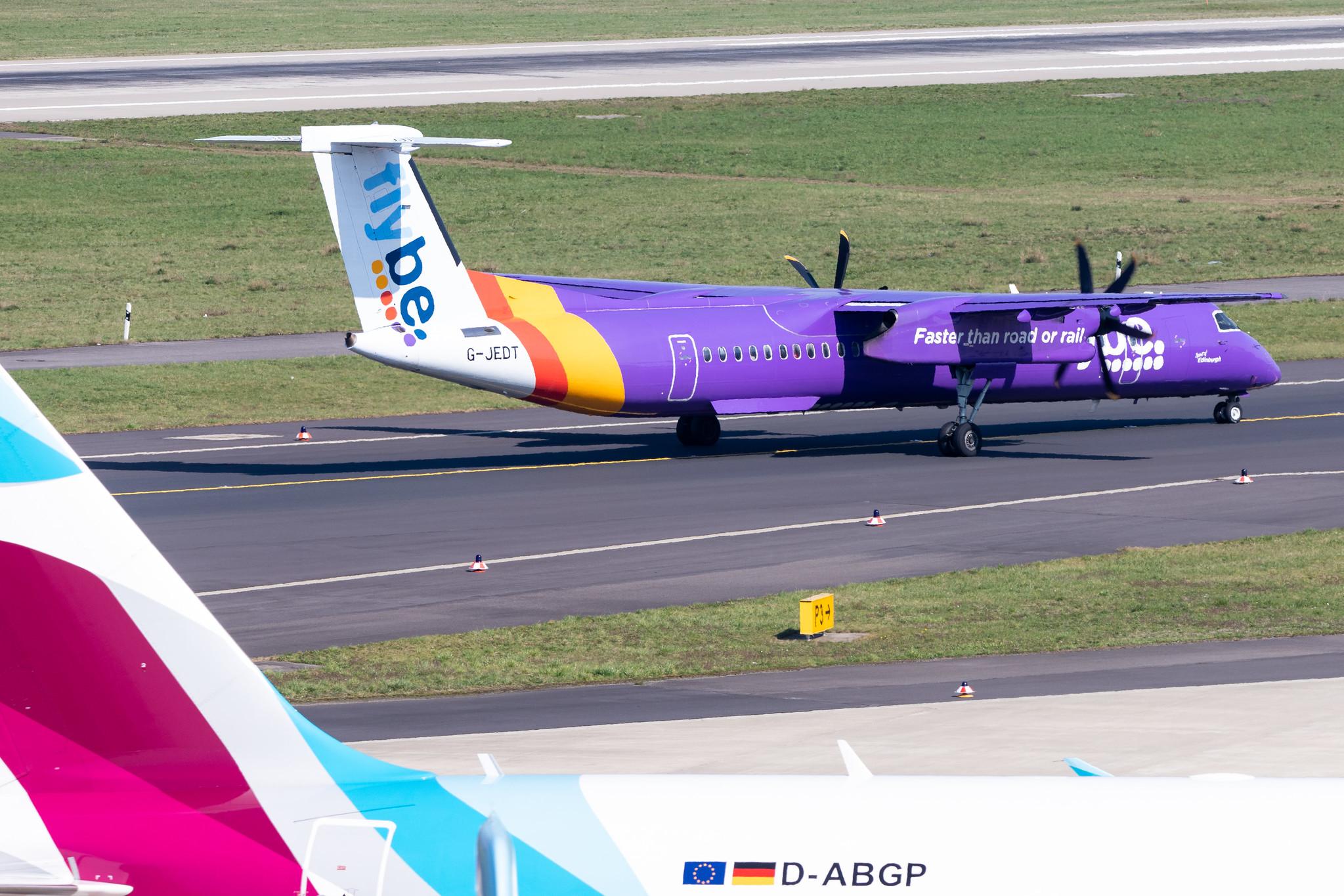 Düsseldorf Airport: Flybe (BE / BEE) |  De Havilland Canada Dash 8-400 DH8D | G-JEDT | MSN 4088