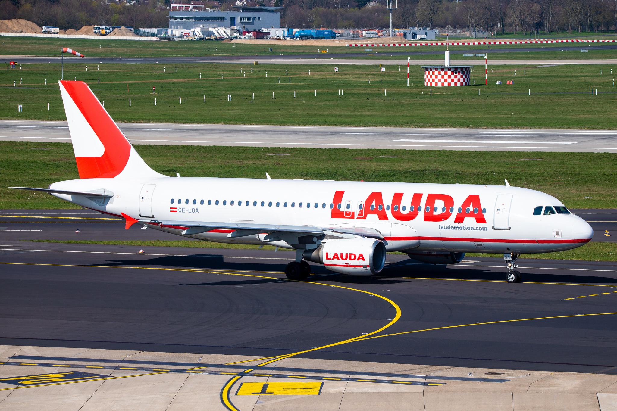 Düsseldorf Airport: Laudamotion (OE / LDM) |  Airbus A320-214 A320 | OE-LOA | MSN 3147