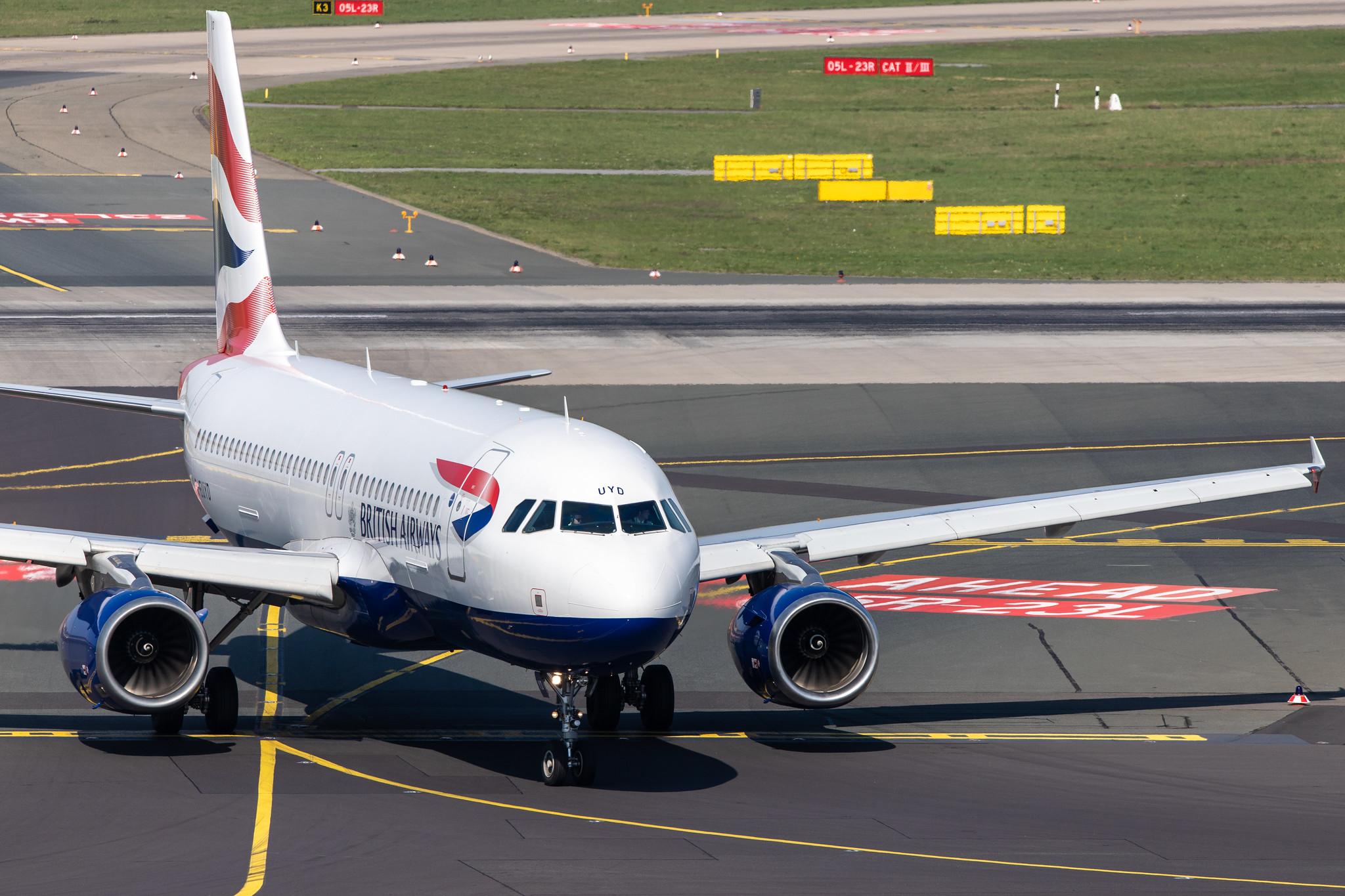 Düsseldorf Airport: British Airways (BA / BAW) |  Airbus A320-232 A320 | G-EUYD | MSN 3726