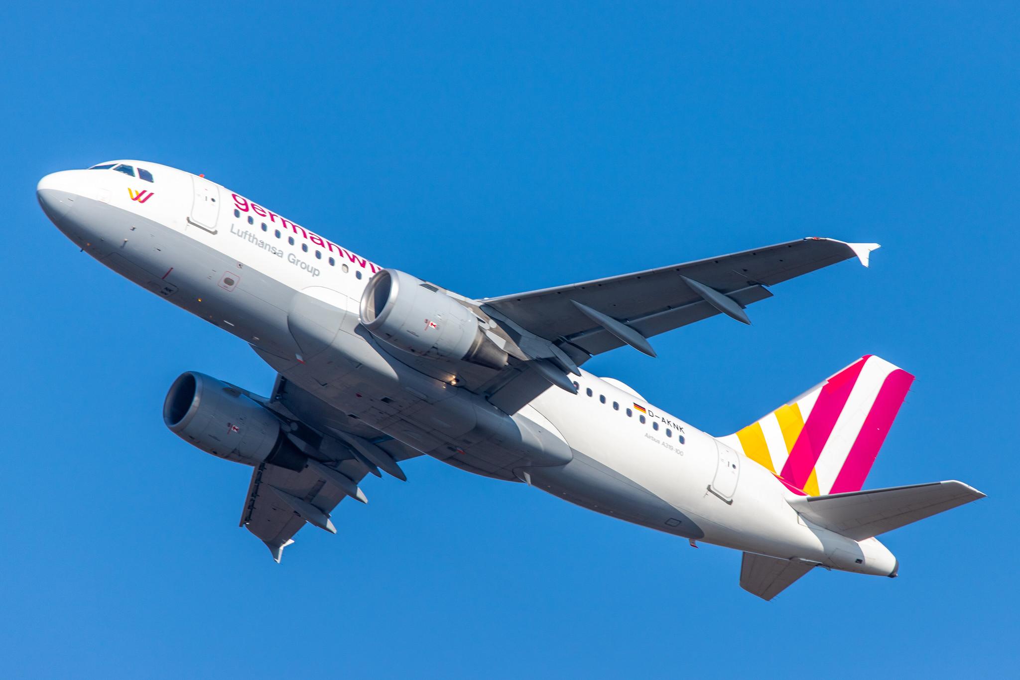 Köln Bonn Airport: Eurowings (EW / EWG) | Operator: Germanwings | Airbus A319-112 A319 | D-AKNK | MSN 1077