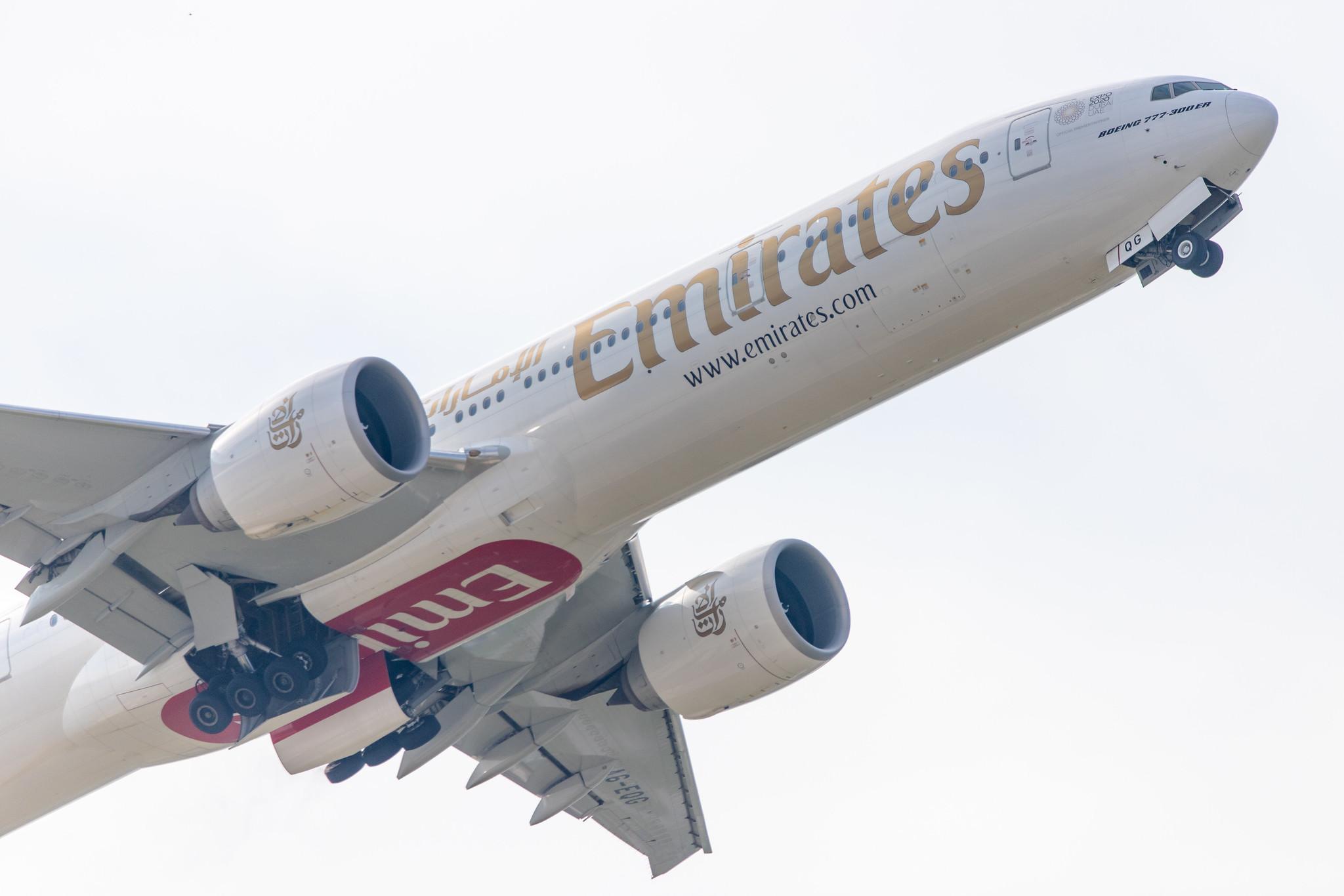 Hamburg Airport: Emirates (EK / UAE) |  Boeing 777-31H(ER) B77W | A6-EQG | MSN 42352