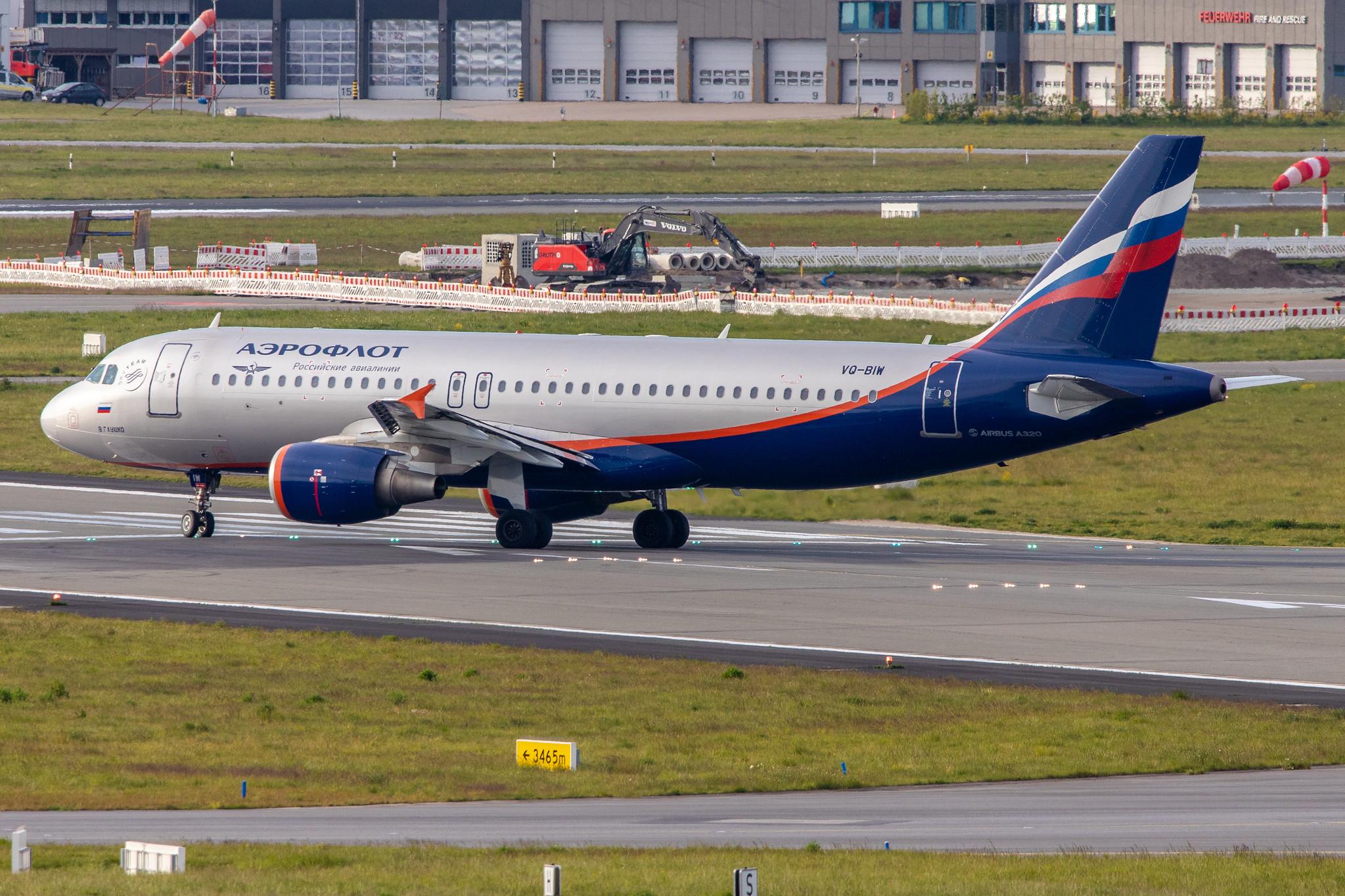 Hamburg Airport: Aeroflot (SU / AFL) |  Airbus A320-214 A320 | VQ-BIW | MSN 4579