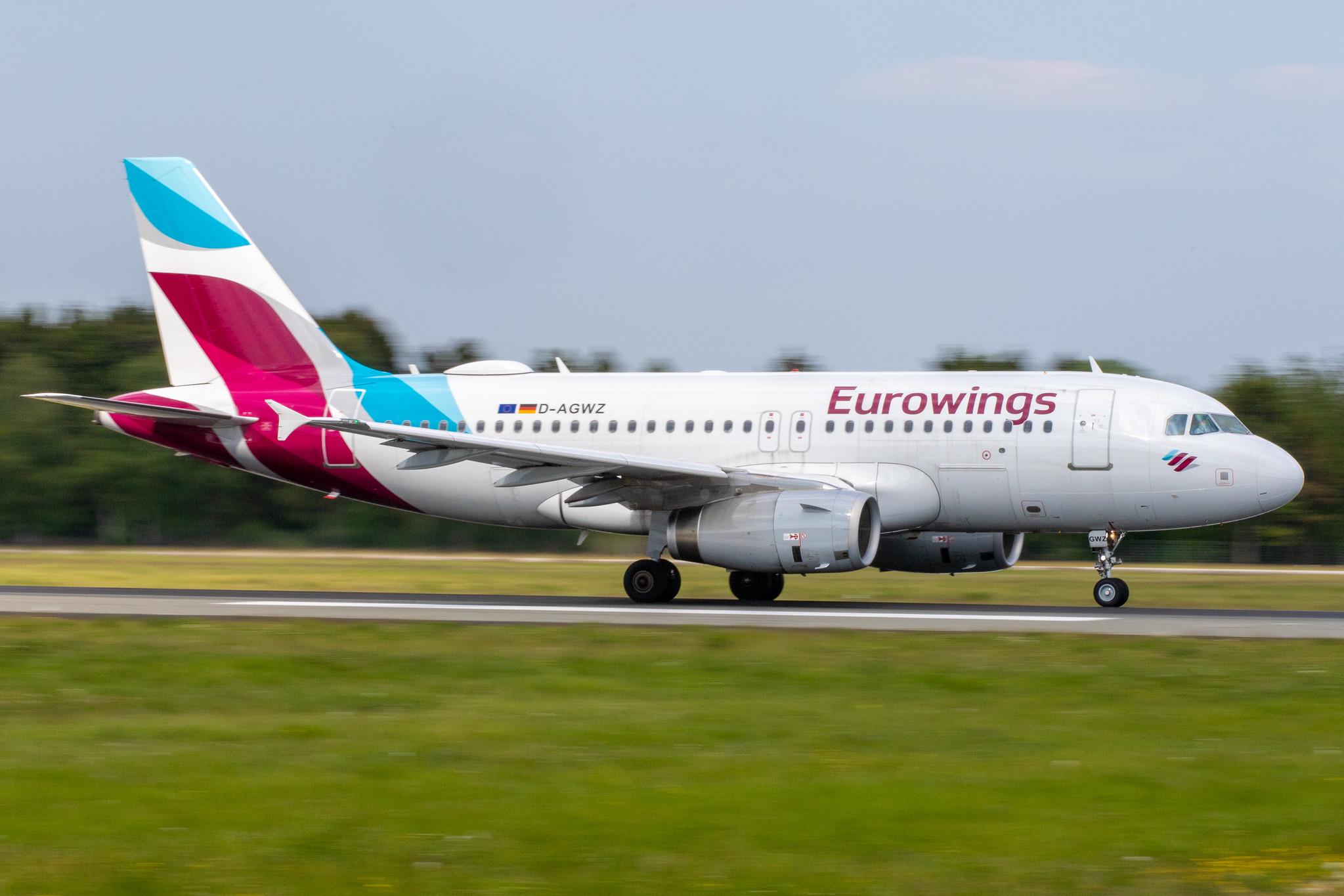 Hamburg Airport: Eurowings (EW / EWG) |  Airbus A319-132 A319 | D-AGWZ | MSN 5978