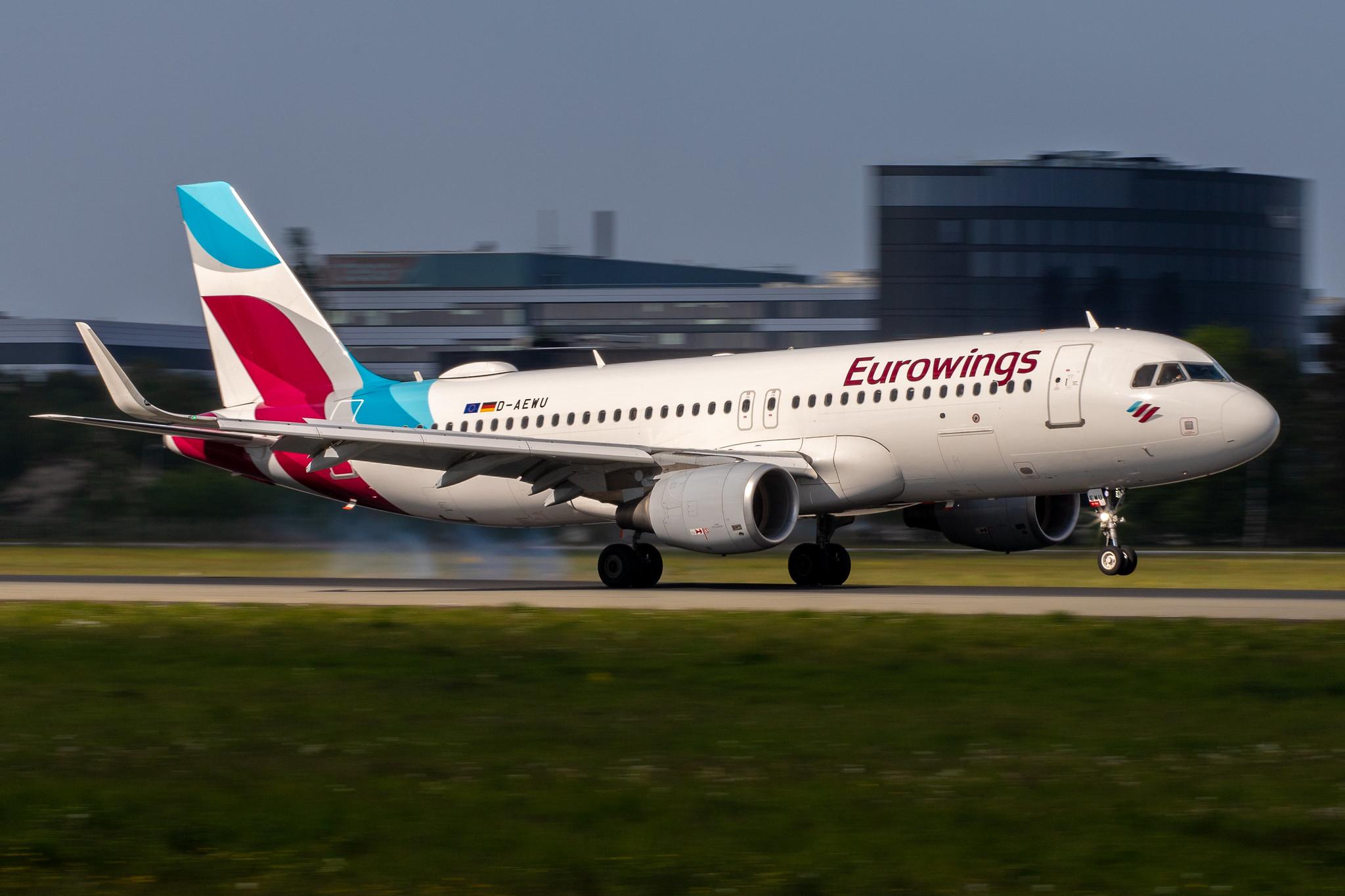 Hamburg Airport: Eurowings (EW / EWG) |  Airbus A320-214 A320 | D-AEWU | MSN 7513