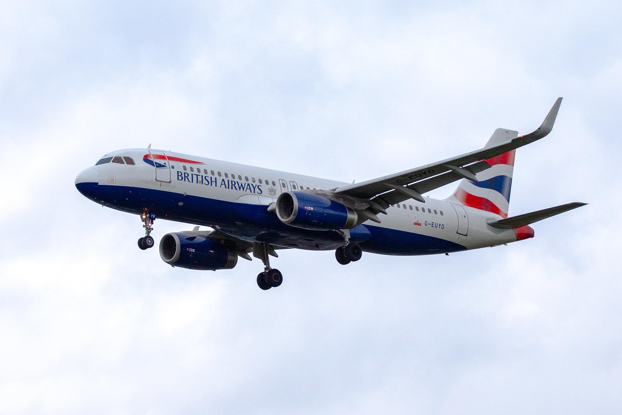 London Heathrow Airport: British Airways (BA / BAW) |  Airbus A320-232 A320 | G-EUYO | MSN 5634