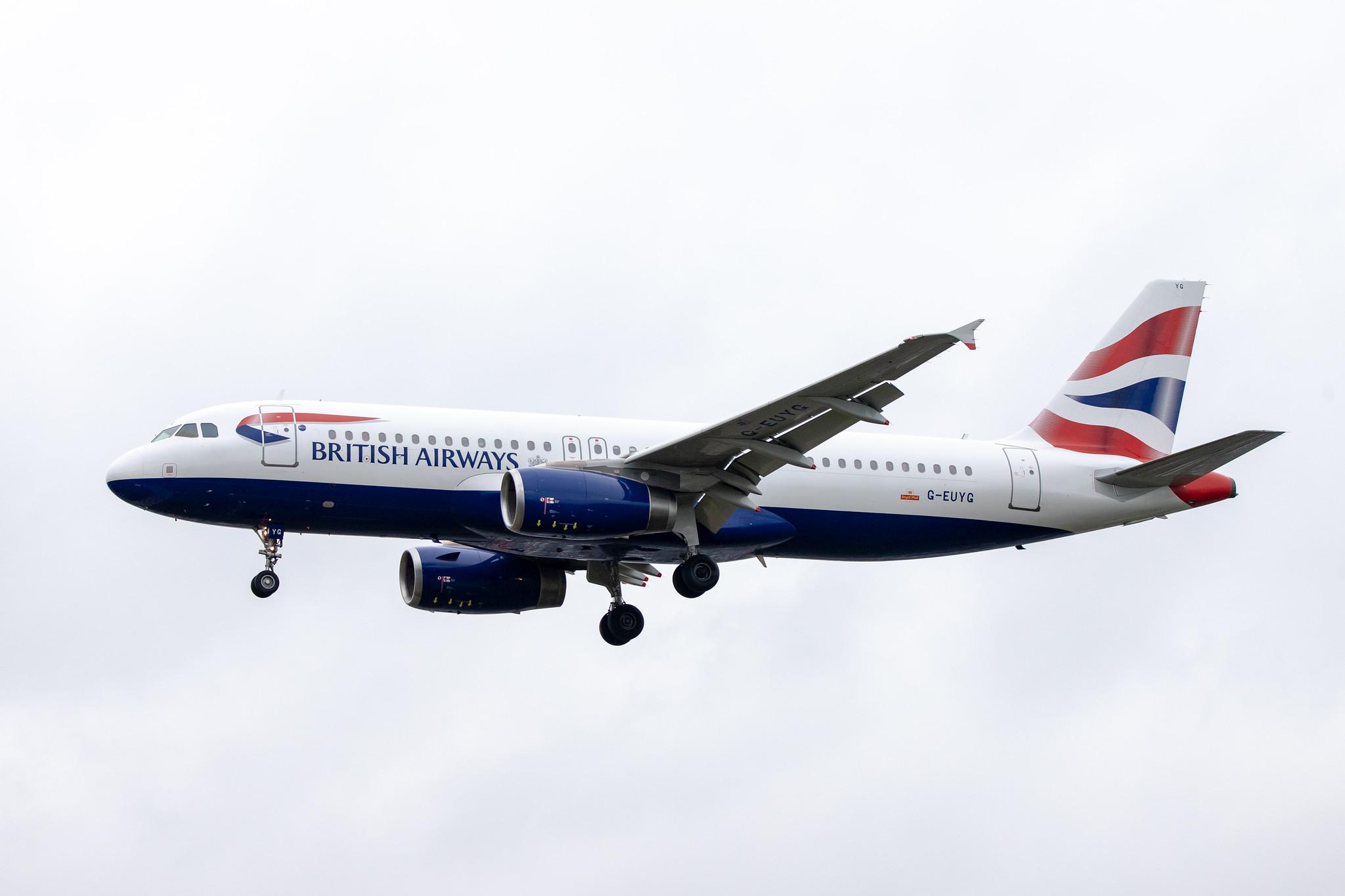 London Heathrow Airport: British Airways (BA / BAW) |  Airbus A320-232 A320 | G-EUYG | MSN 4238
