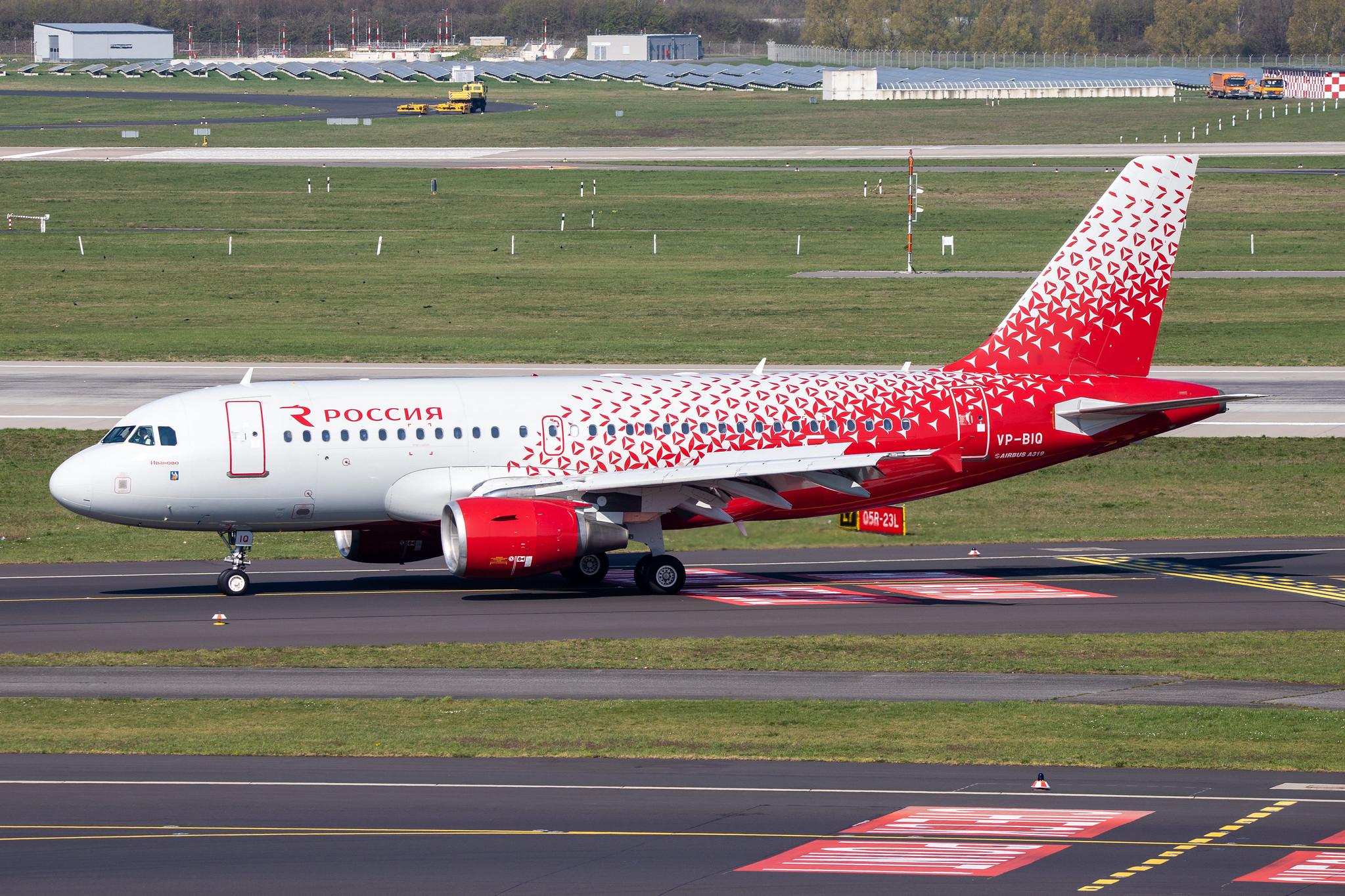 Düsseldorf Airport: Rossiya (FV / SDM) |  Airbus A319-111 A319 | VP-BIQ | MSN 1890