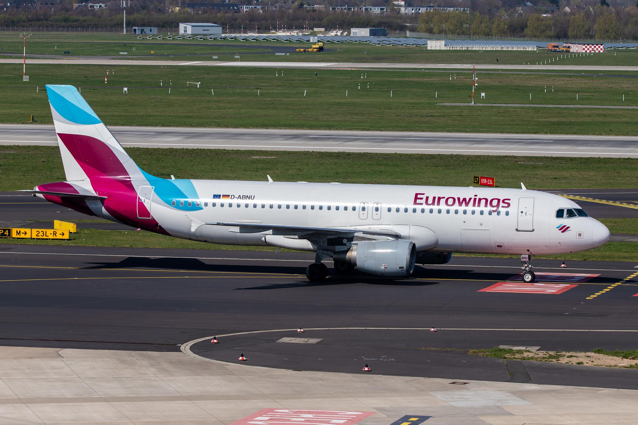 Düsseldorf Airport: Eurowings (EW / EWG) |  Airbus A320-214 A320 | D-ABNU | MSN 2591