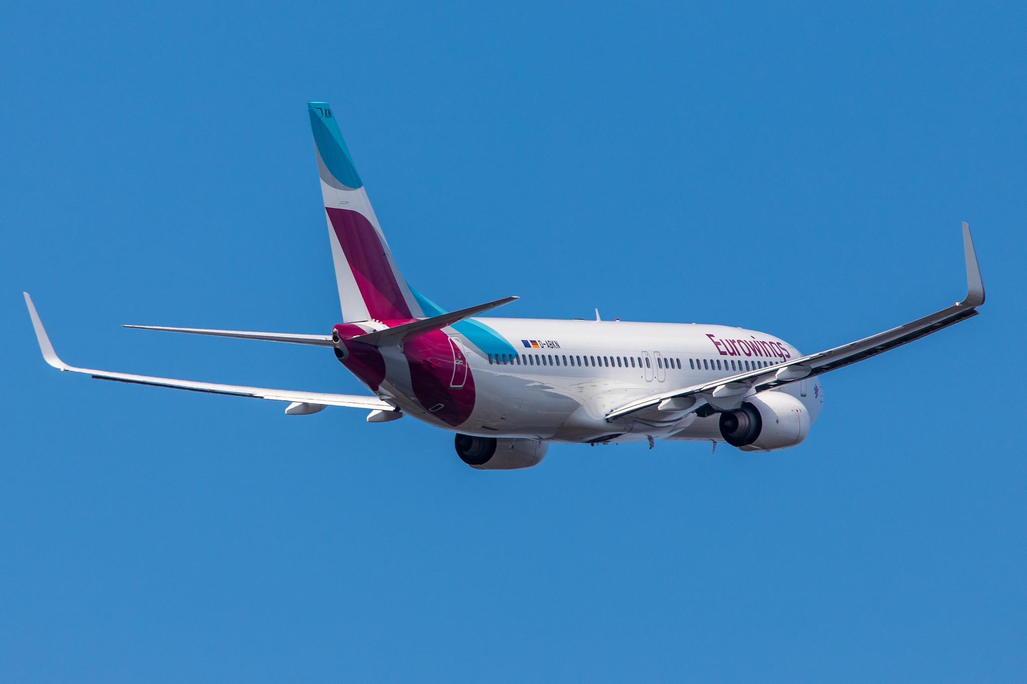 Hamburg Airport: Eurowings (EW / EWG) | Operator: TUI fly |  Boeing 737-86J B738 | D-ABKN | MSN 37756