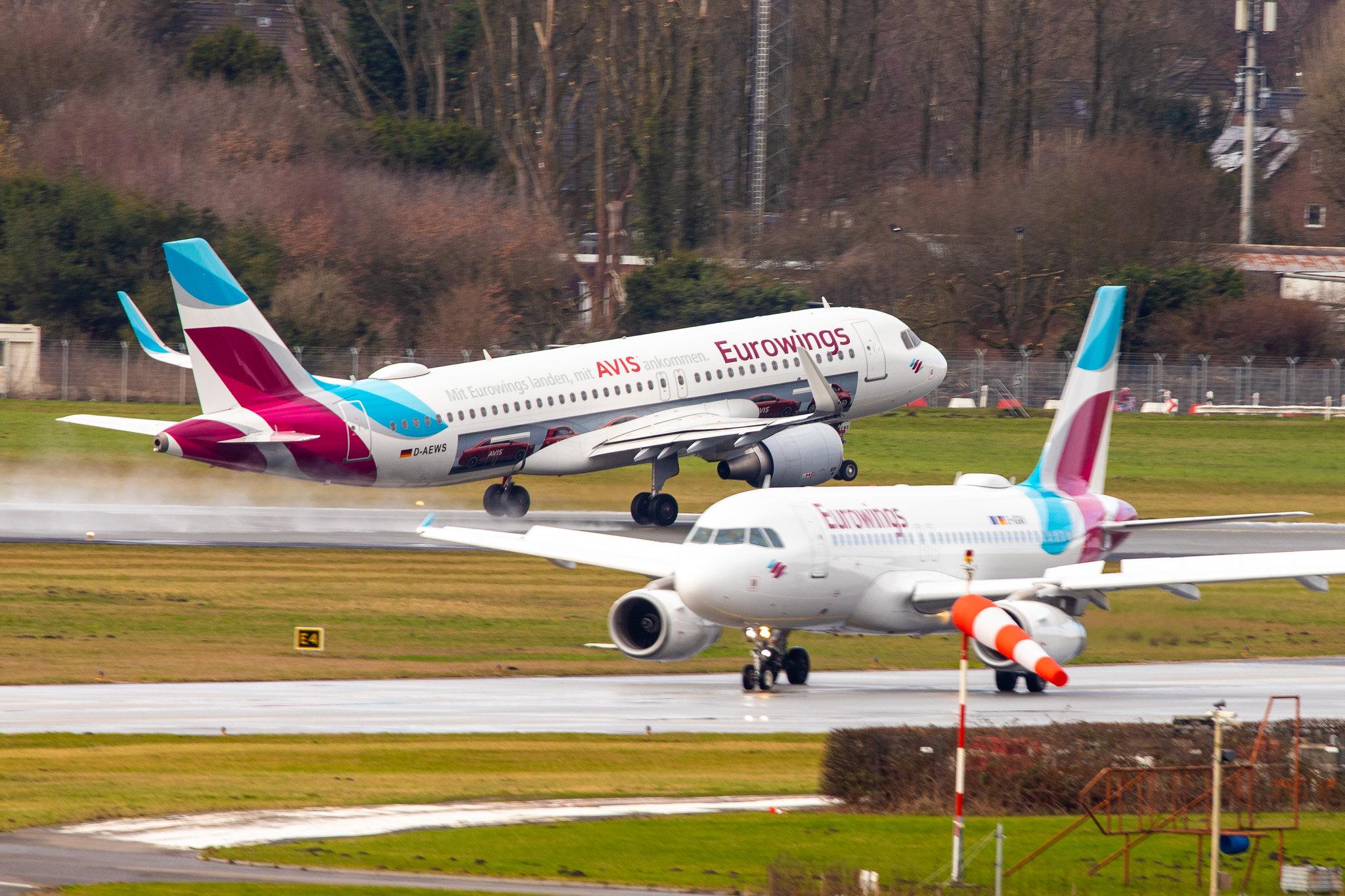 Hamburg Airport: Eurowings (EW / EWG) | Livery: AVIS Livery | Airbus A320-214 A320 | D-AEWS | MSN 7439