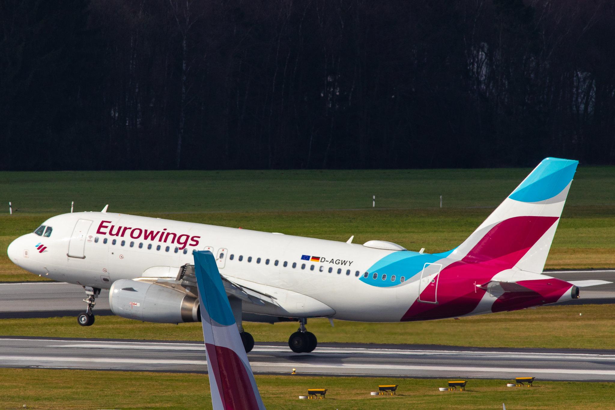 Hamburg Airport: Eurowings (EW / EWG) |  Airbus A319-132 A319 | D-AGWY | MSN 5941